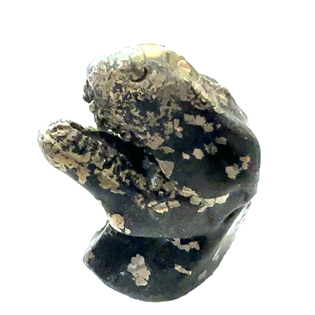 Pyrite T. rex Dinosaur Carving with Host Rock – Crystal for Willpower, Luck & Ambition