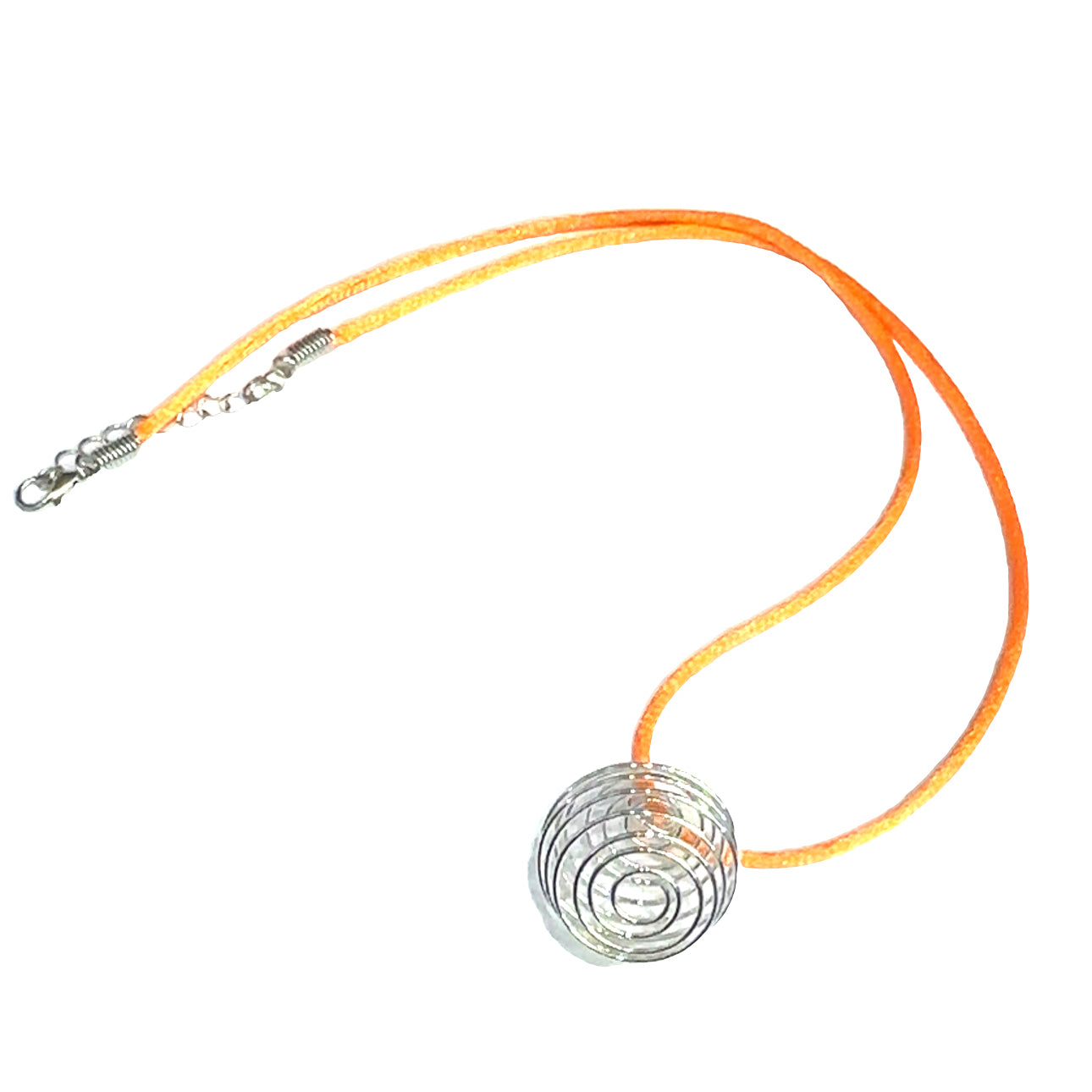 necklace, Ratail cord necklace and gemstone cage