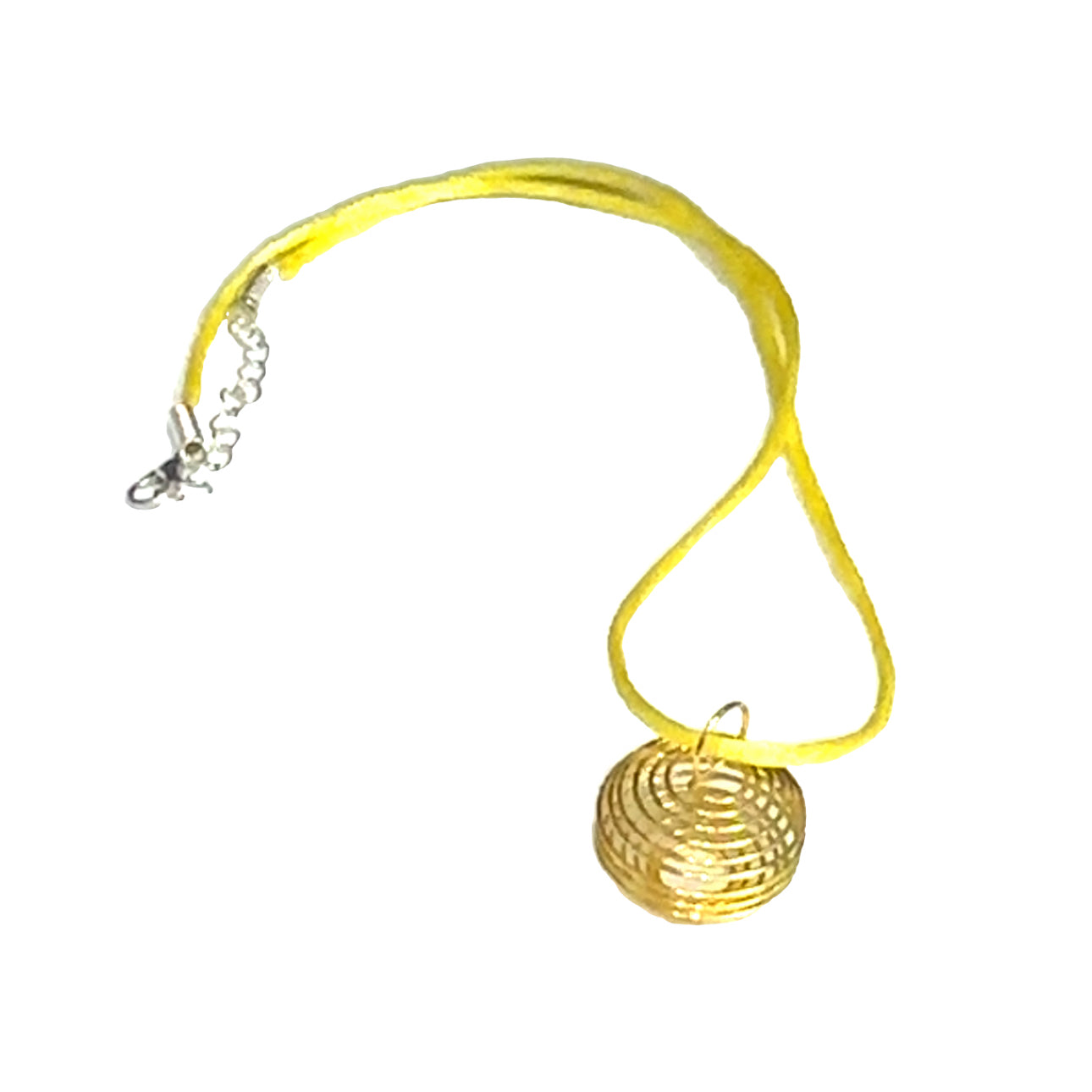 necklace, Ratail cord necklace and gemstone cage