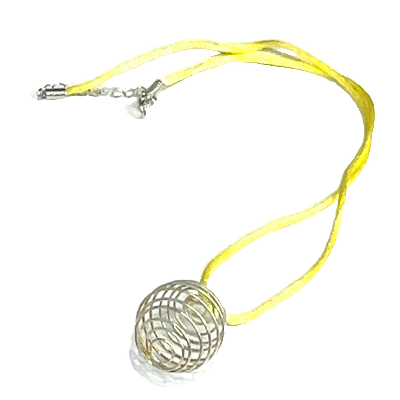 necklace, Ratail cord necklace and gemstone cage
