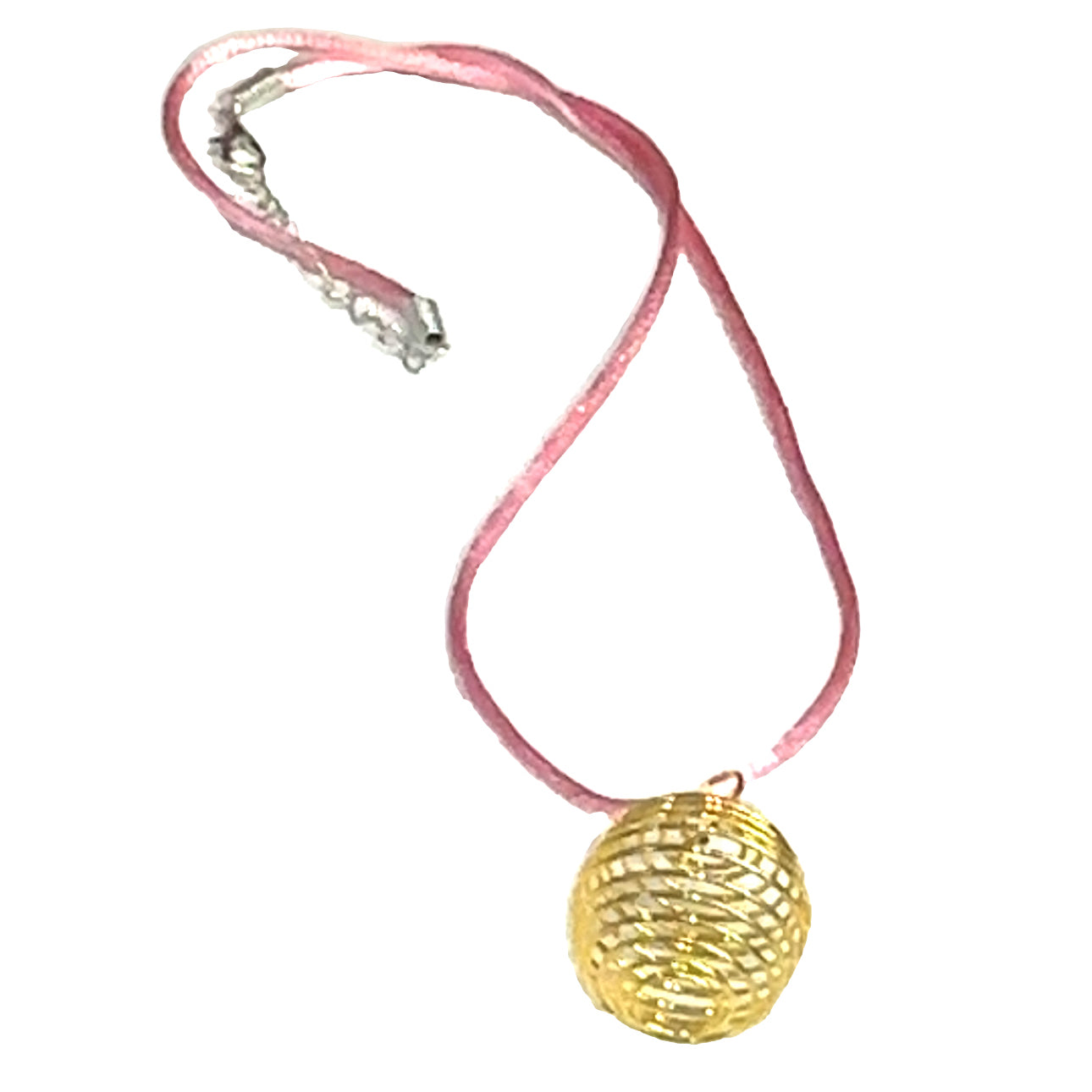 necklace, Ratail cord necklace and gemstone cage