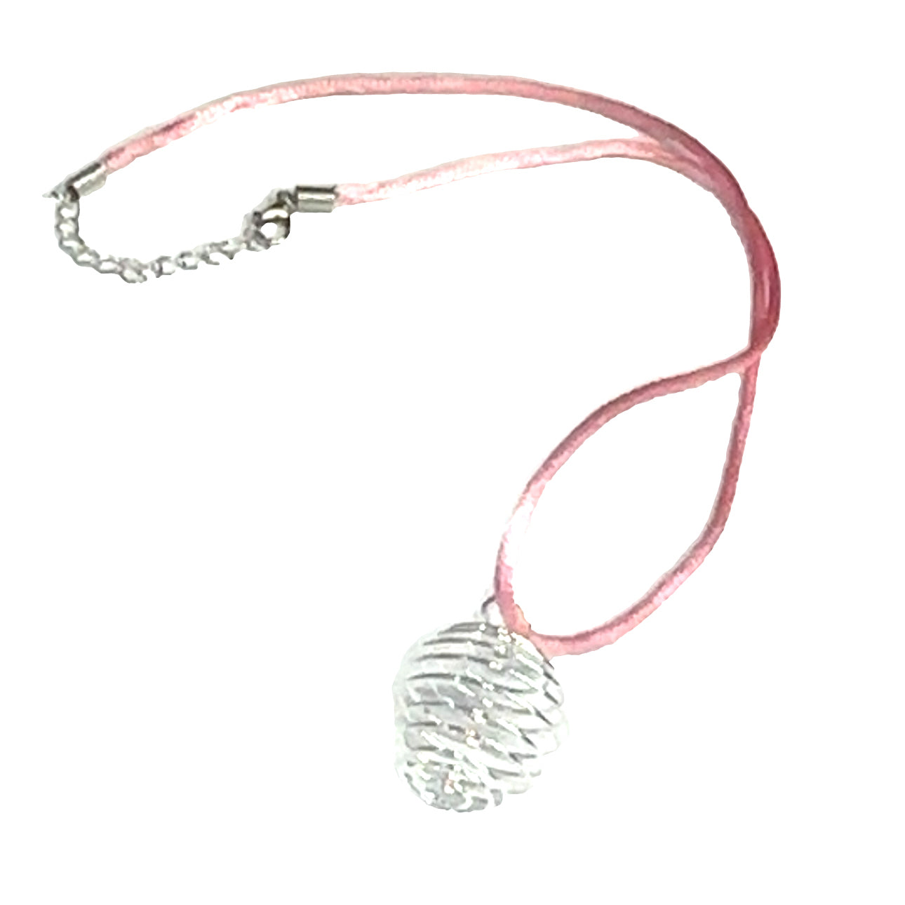 necklace, Ratail cord necklace and gemstone cage