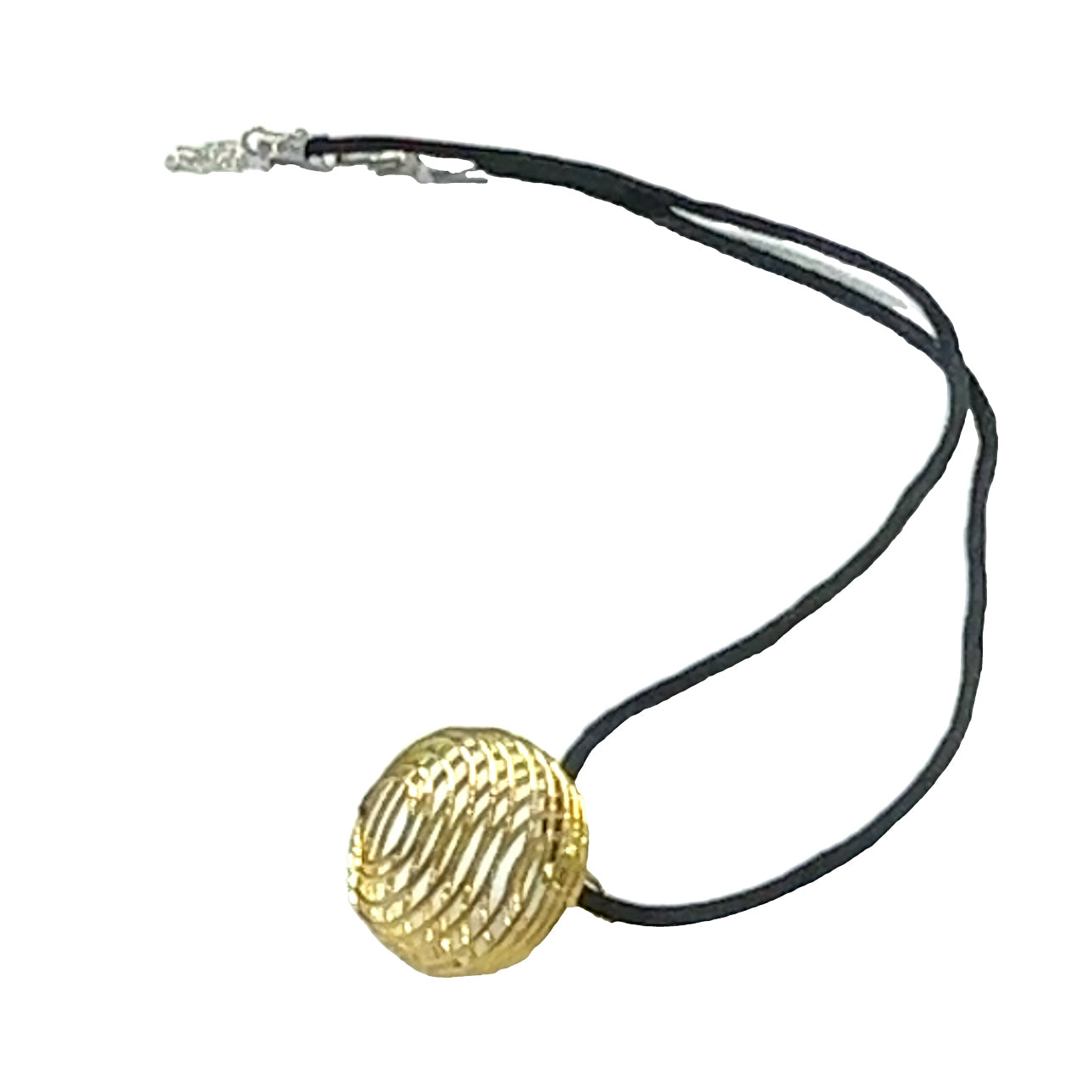 necklace, Ratail cord necklace and gemstone cage