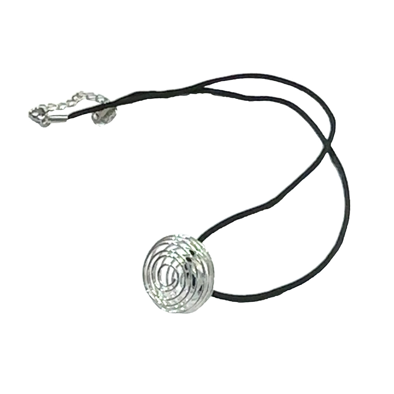 necklace, Ratail cord necklace and gemstone cage