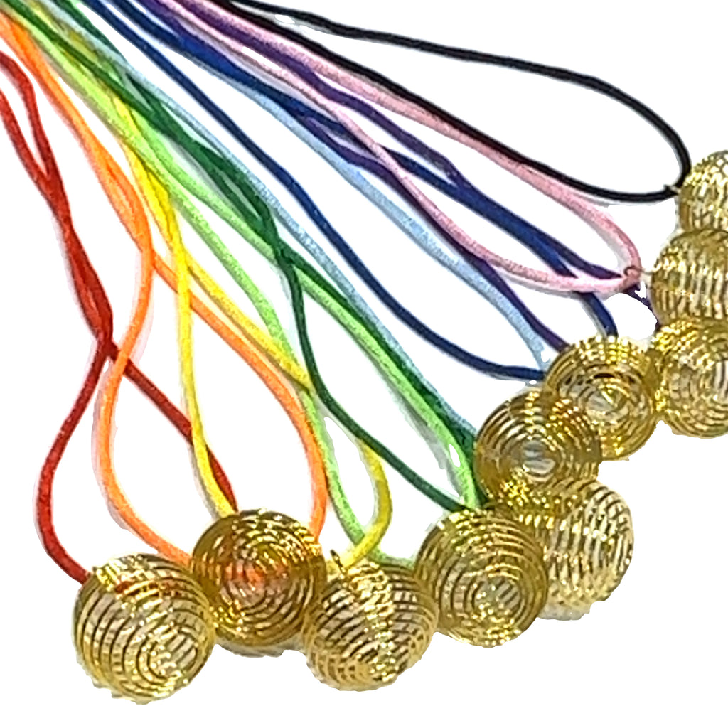 necklace, Ratail cord necklace and gemstone cage