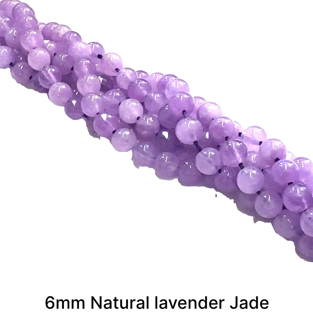 Lavender Jade Gemstone Strands, Jewelry supplies