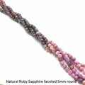 Ruby Gemstone (Sir Lanka)  Strands, jewelry supplies
