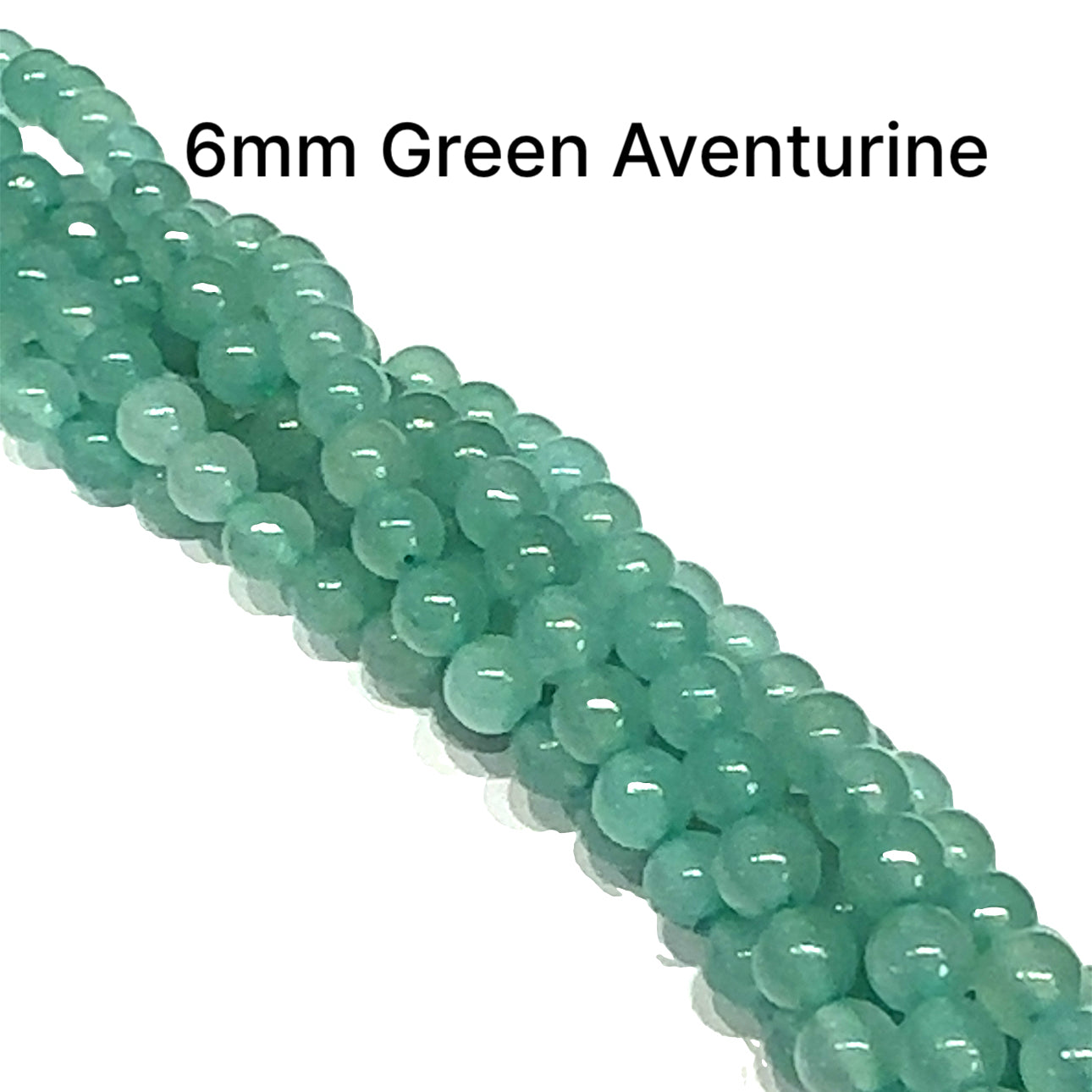 Green Aventurine gemstone strands, jewelry supplies