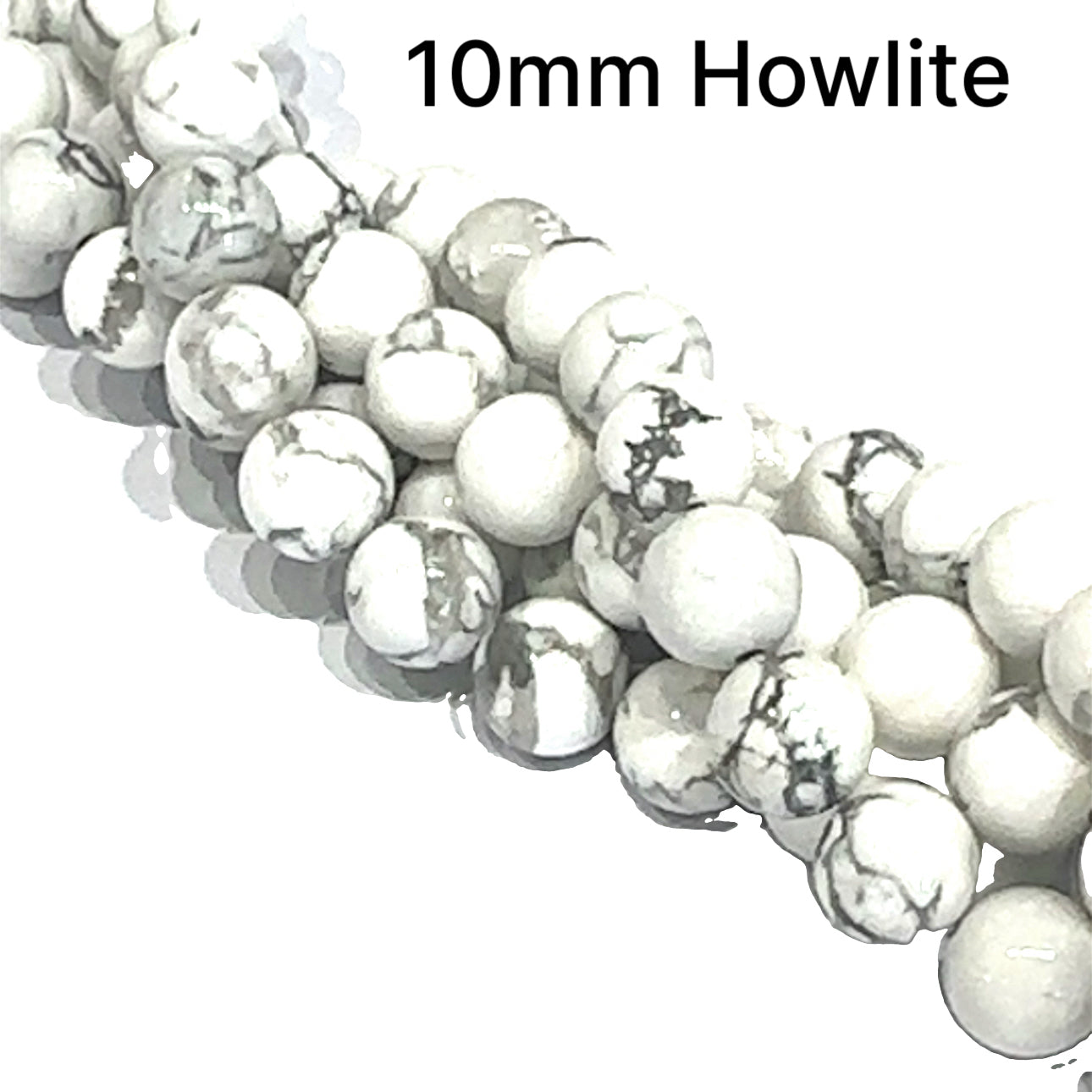 White Howlite Gemstone Strands, Jewelry supplies