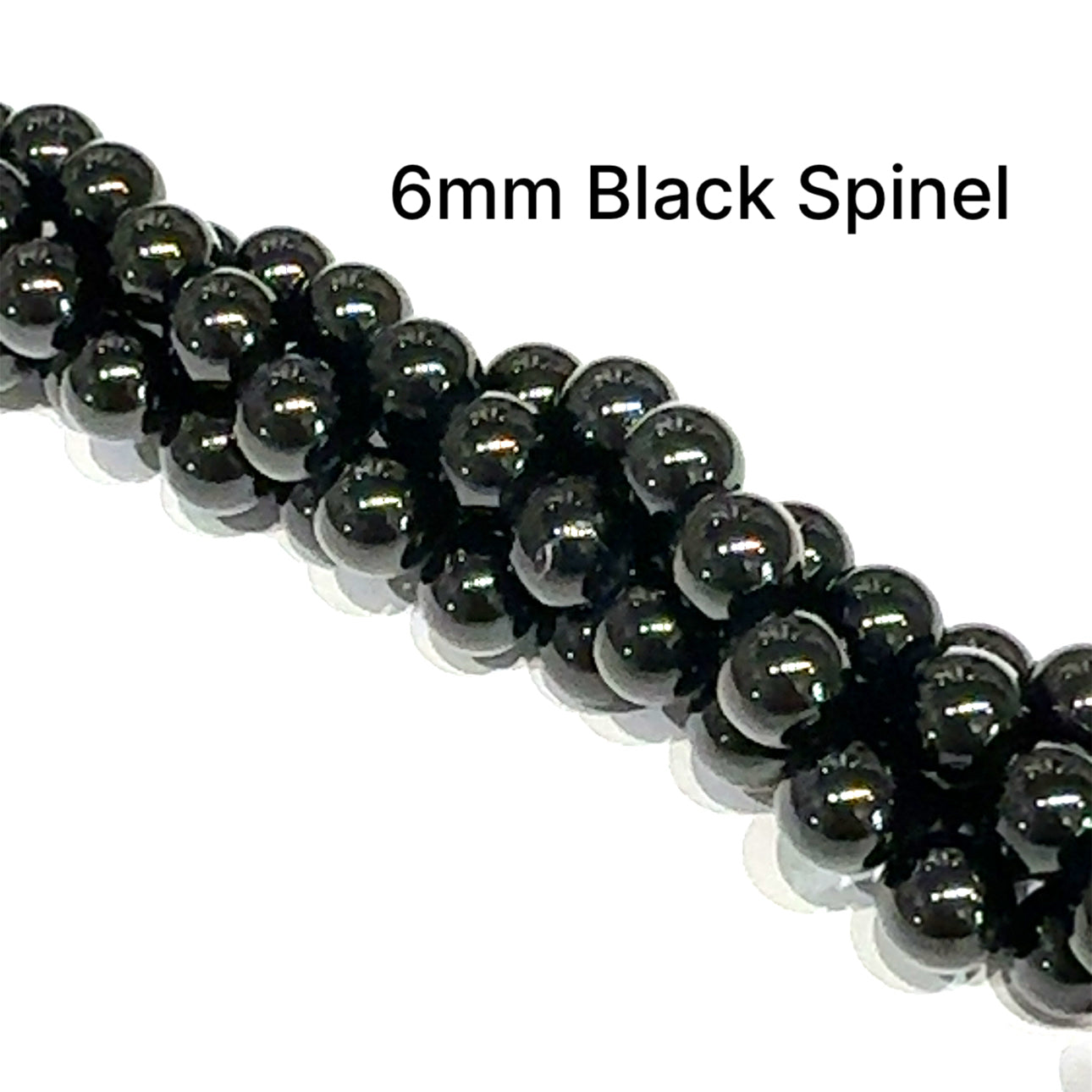 Black Spinel Gemstone Strand | Protection, Focus & Balance