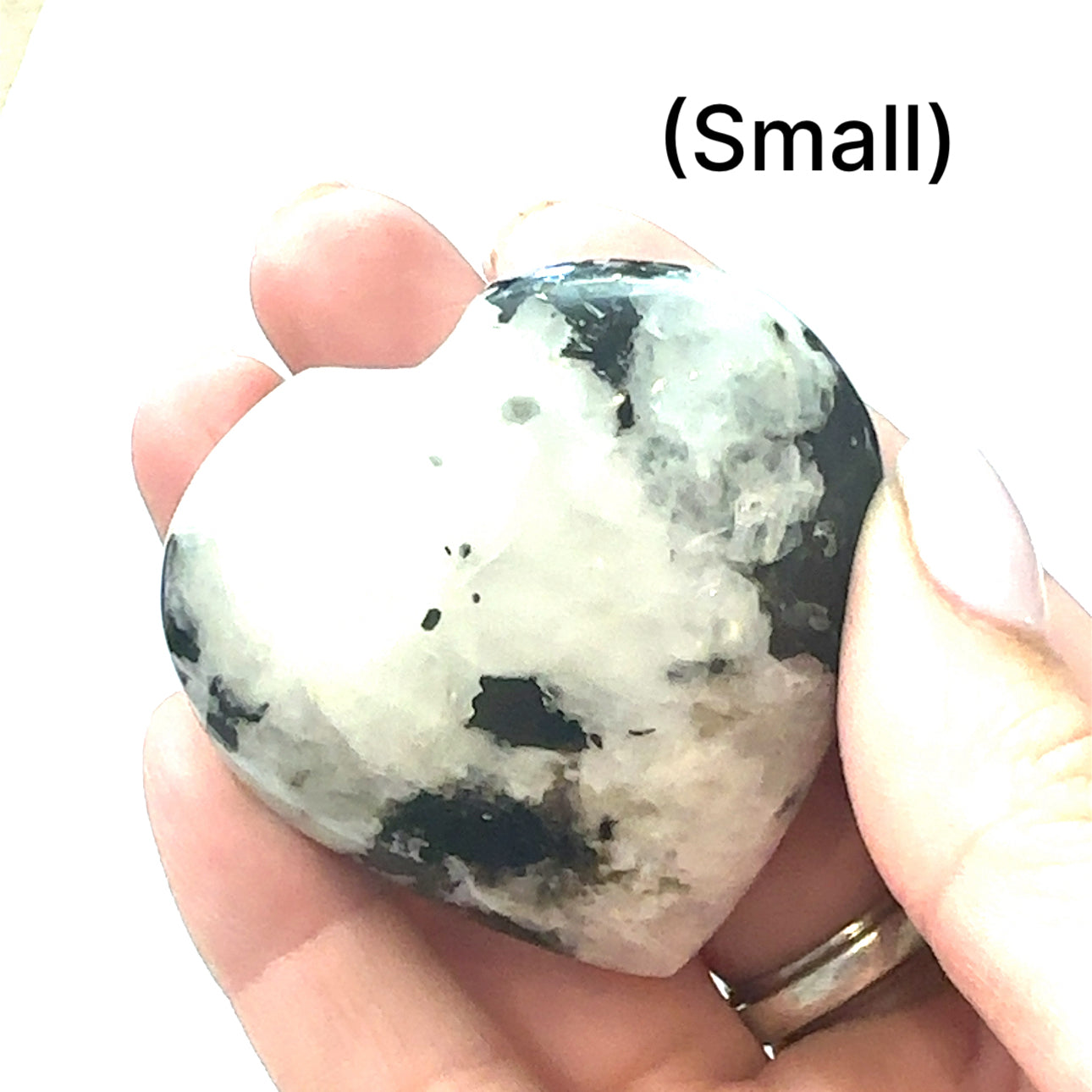 Rainbow Moonstone hearts gemstones