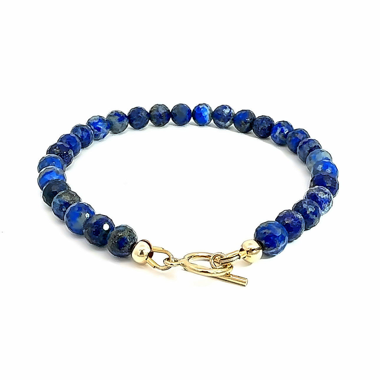 Lapis Lazuli Gemstone Beaded Bracelet