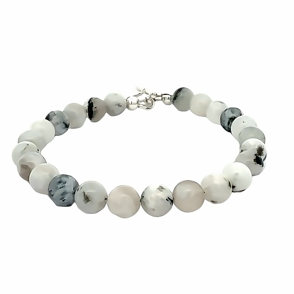 Rainbow Moonstone gemstone bracelet, beaded bracelet, jewelry