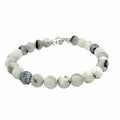 Rainbow Moonstone gemstone bracelet, beaded bracelet, jewelry