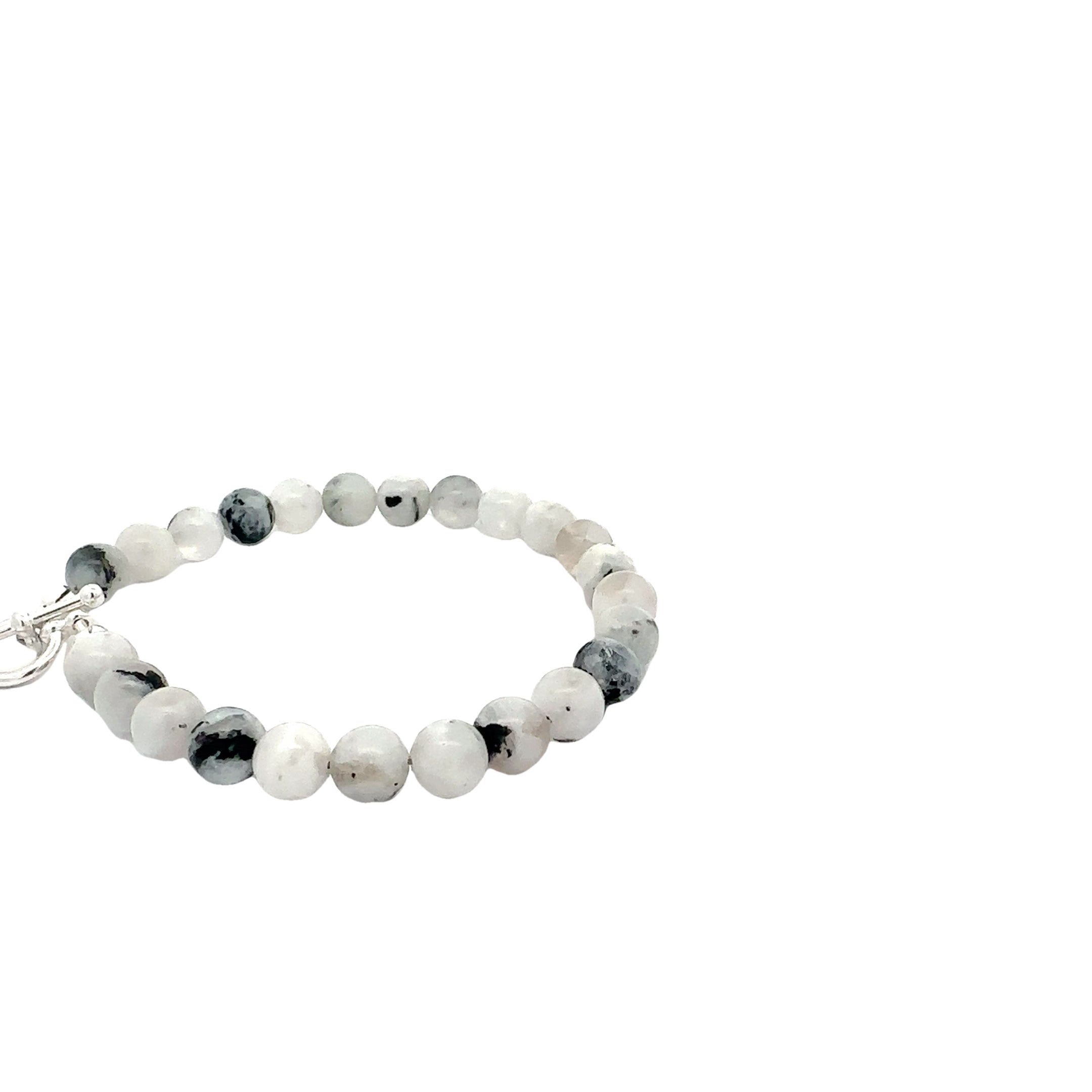 Rainbow Moonstone gemstone bracelet, beaded bracelet, jewelry