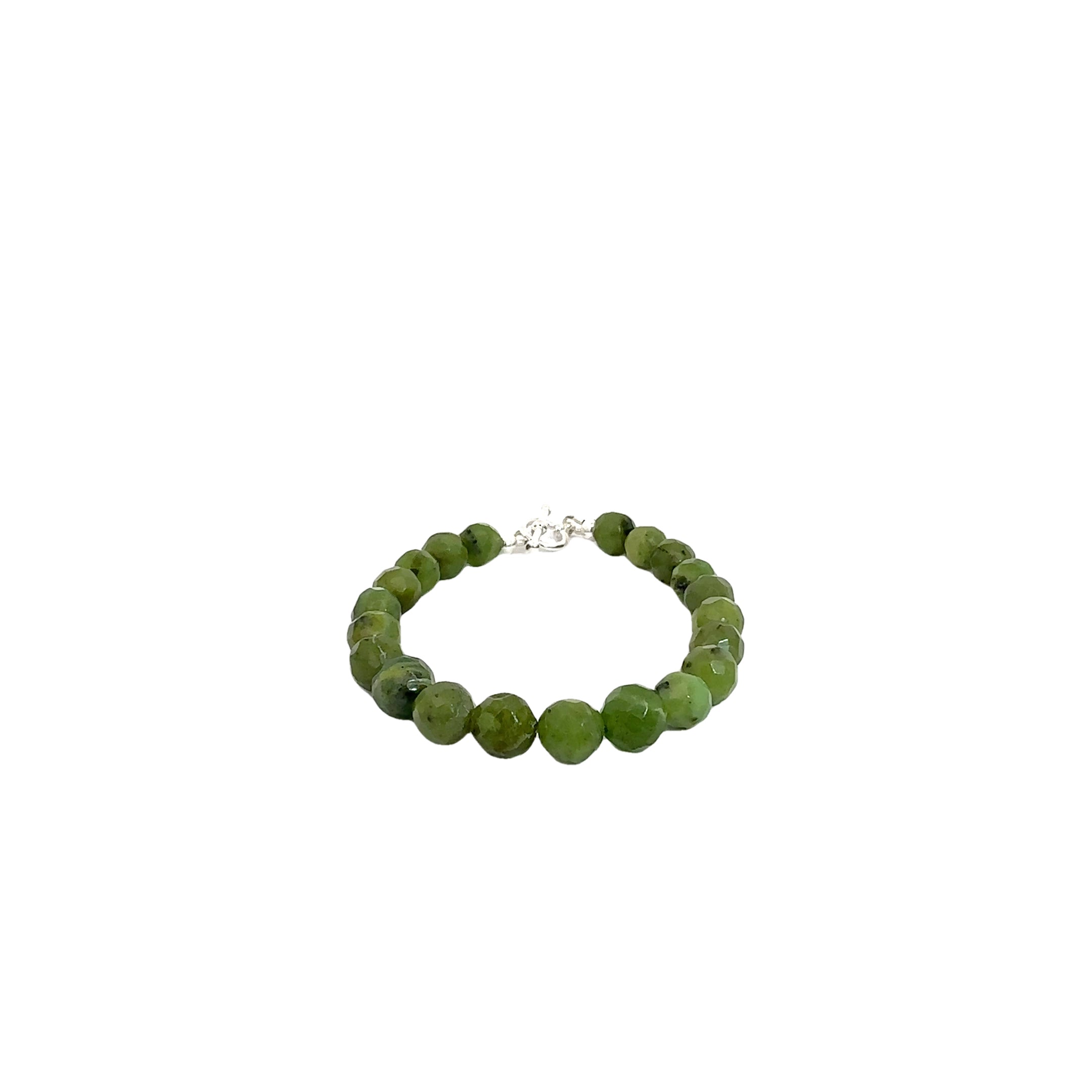 Green Jade (Canadian) Gemstone Beaded Bracelet