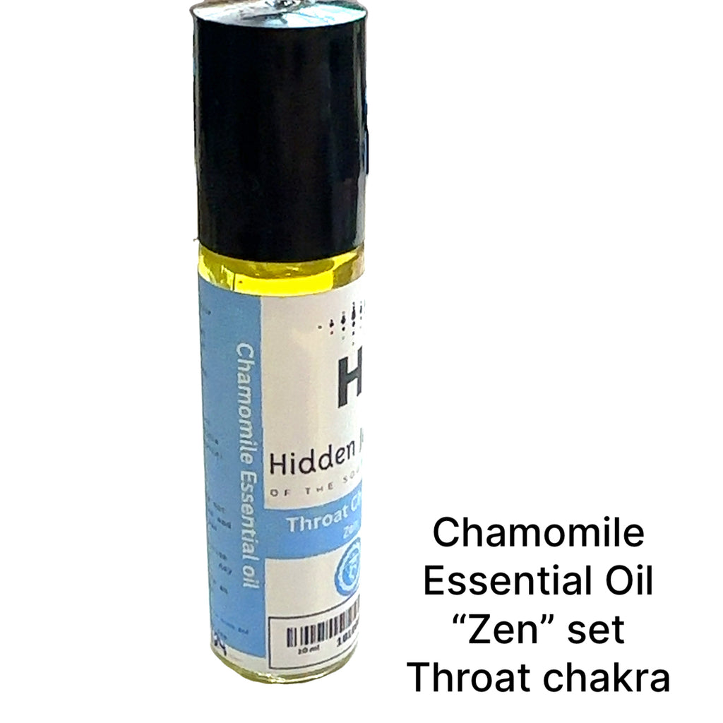 Zen Series Chakra Essential Oil Blends Chamomile on white front overview