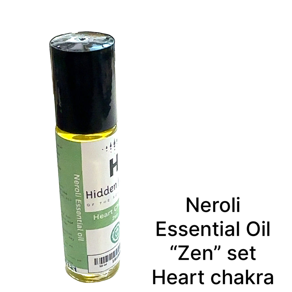 Zen Series Chakra Essential Oil Blends Neroli on white front overview