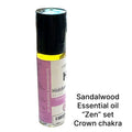 Zen Series Chakra Essential Oil Blends Sandalwood on white front overview