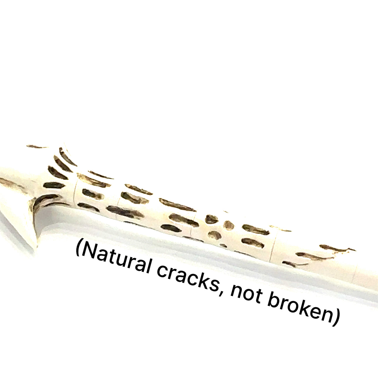 a display of the non gemstone wand part on a white background front view.
