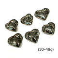 Pyrite gemstone heart