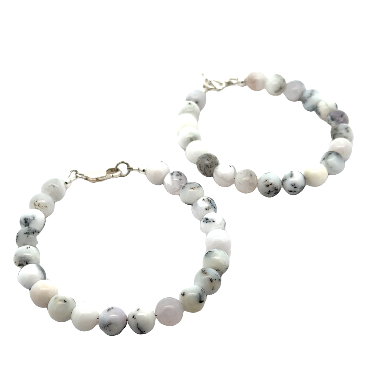 Dendritic Opal  Beaded Gemstone Bracelet, Jewelry