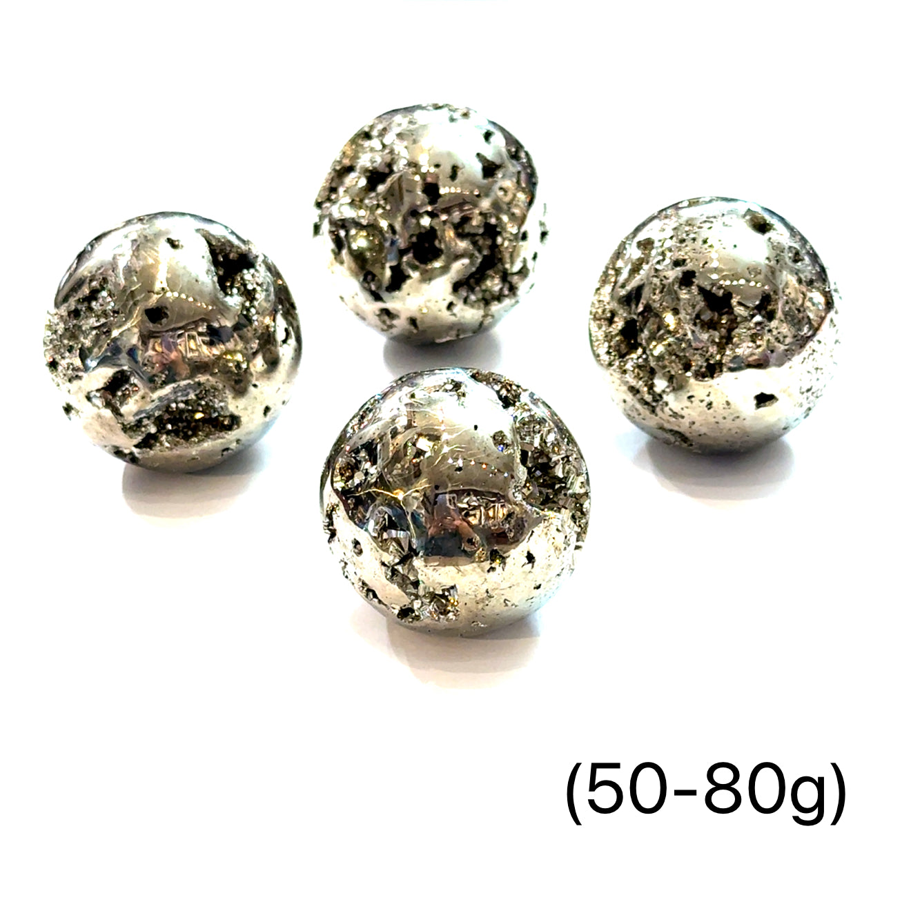Pyrite gemstones Sphere