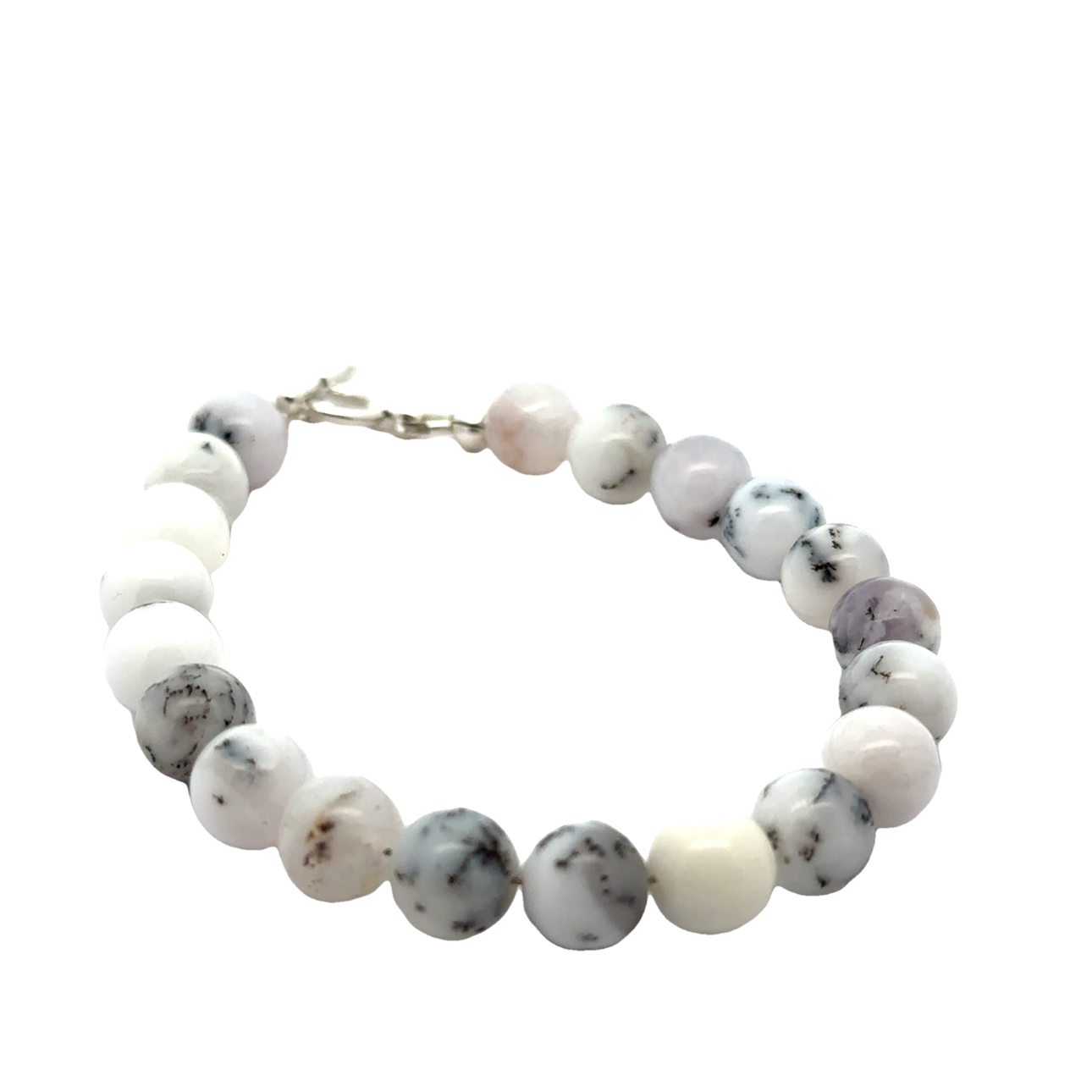 Dendritic Opal  Beaded Gemstone Bracelet, Jewelry