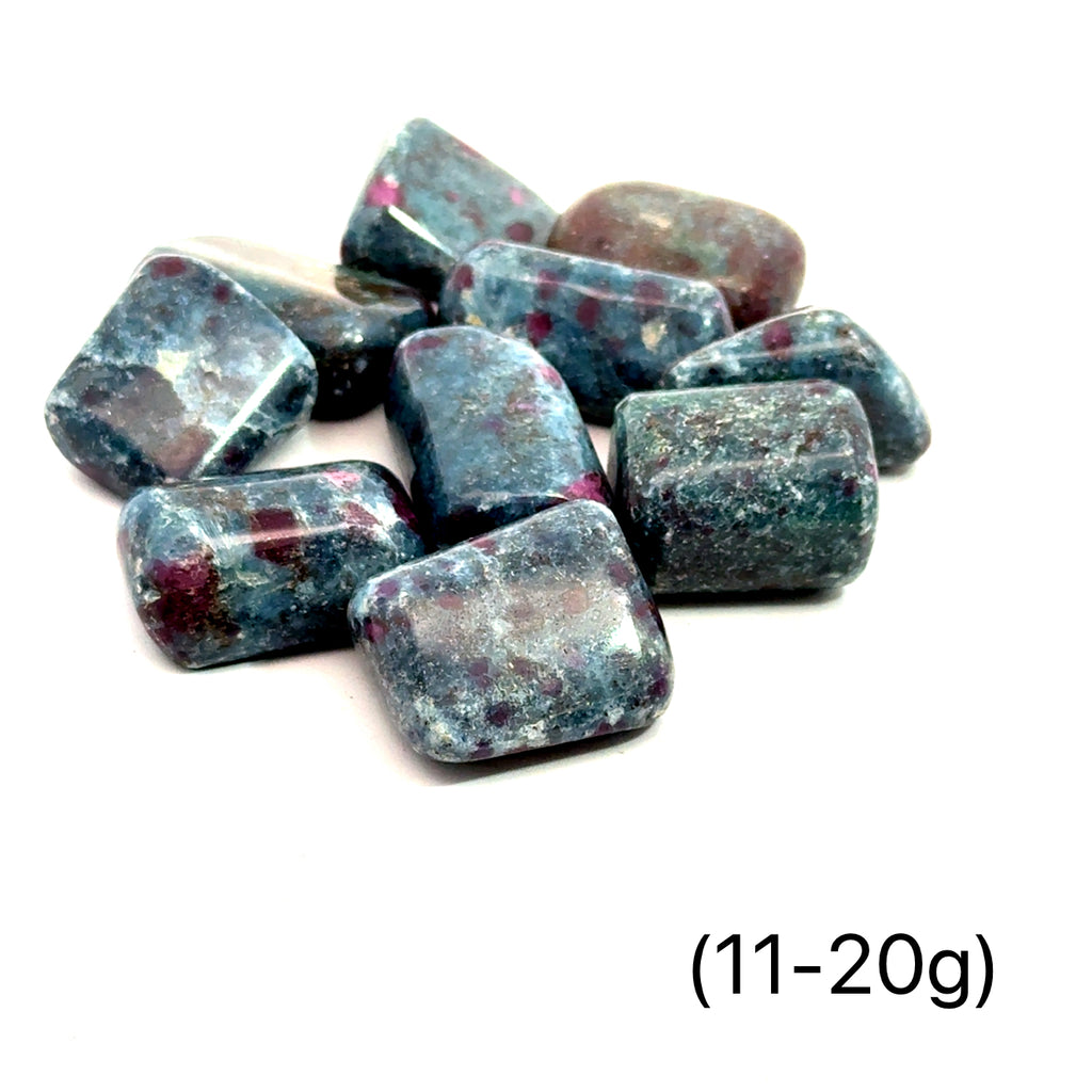 Ruby Kyanite gemstone tumbles