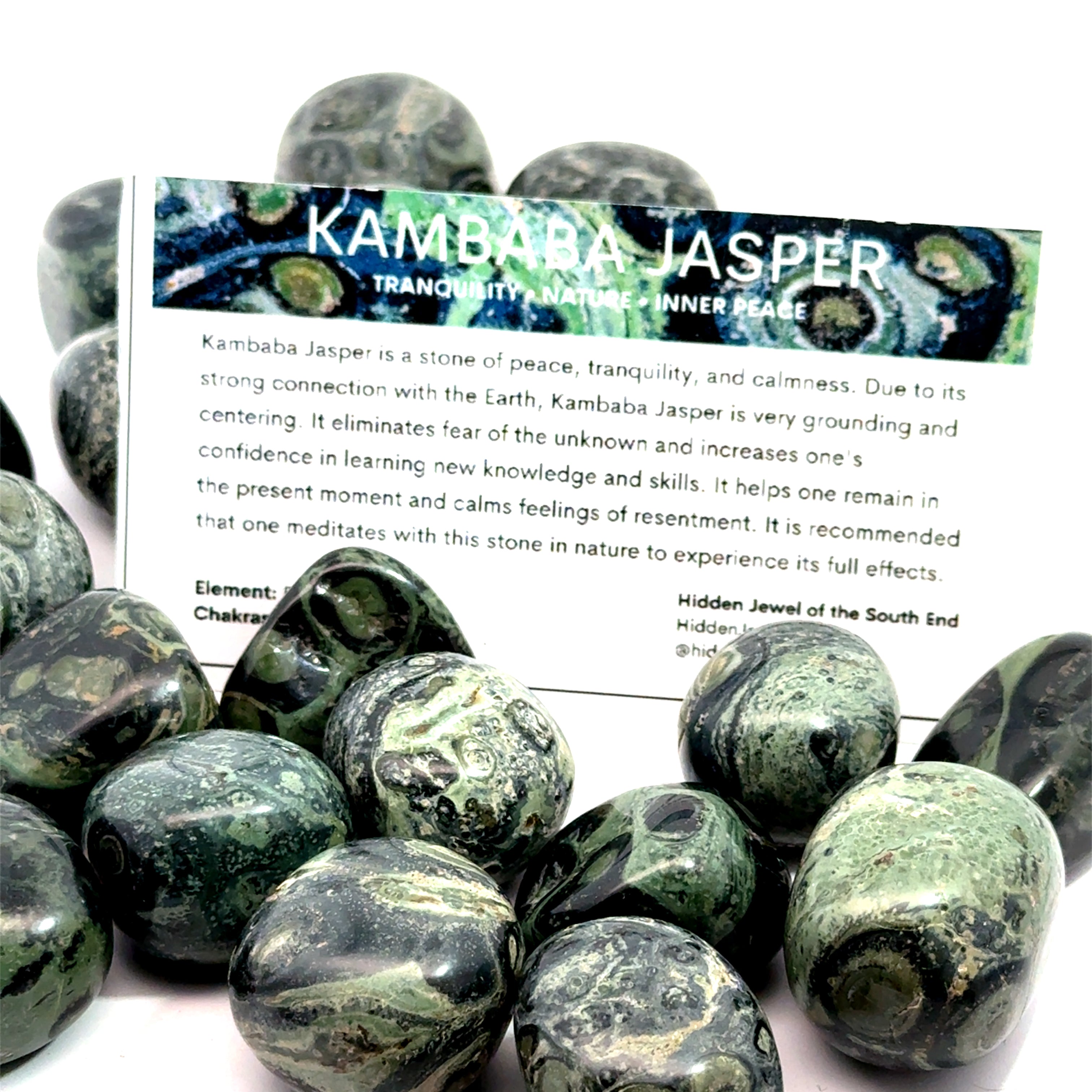Kambaba Jasper Tumbled Gemstone