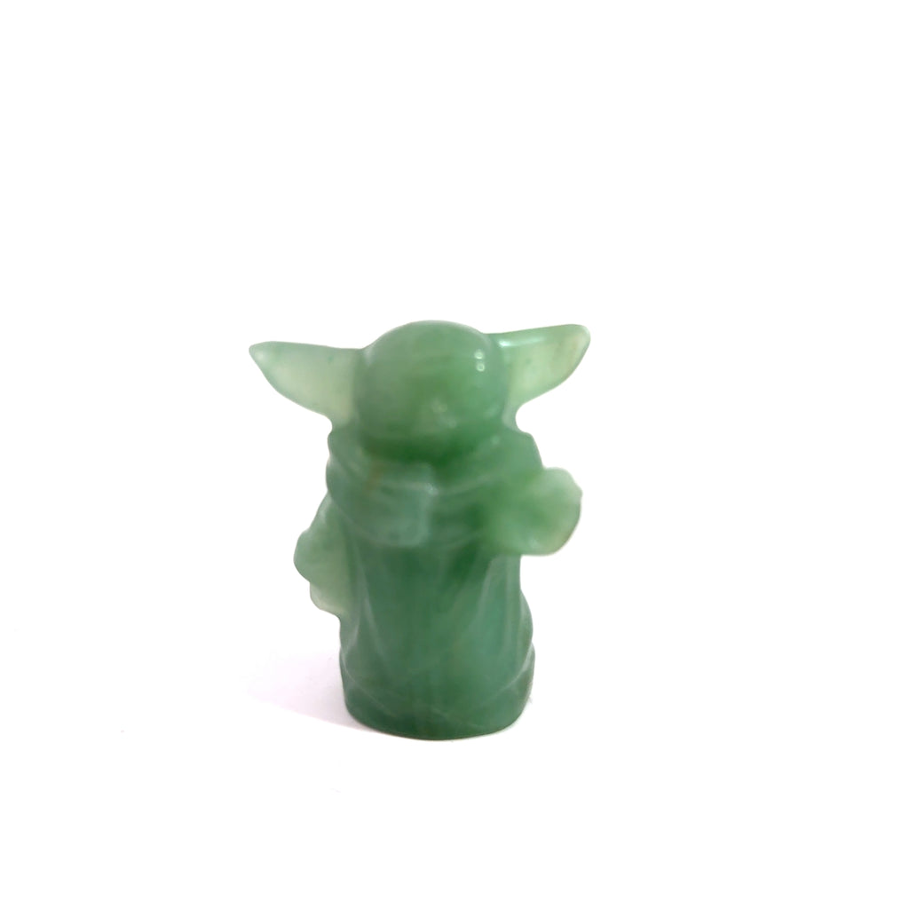 Gemstone Star Wars Figures, Black Obsidian & Green Aventurine
