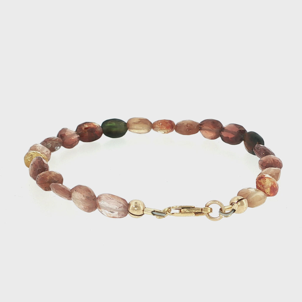 Multi-Sapphire Gemstone Beaded Bracelet