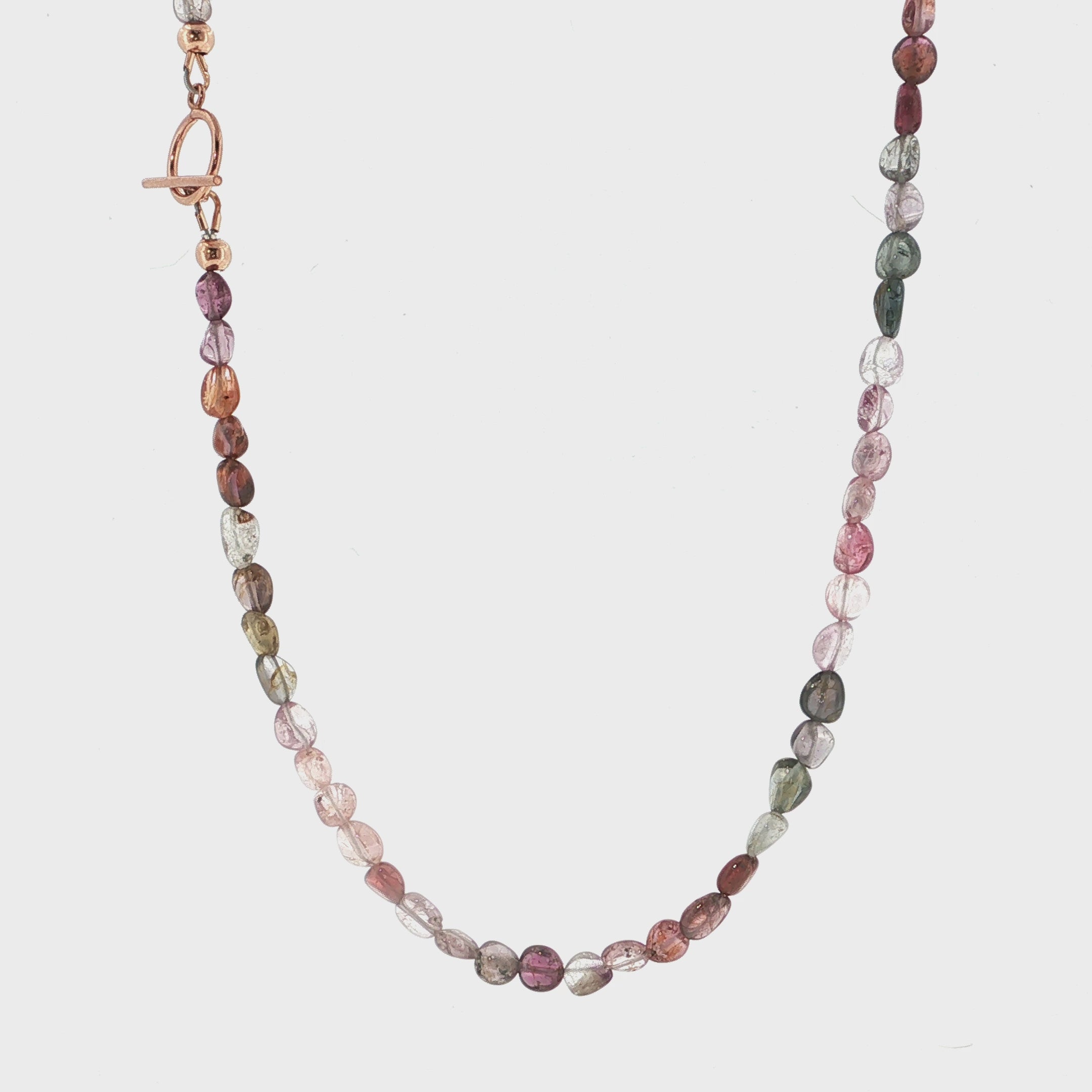 Multi-Sapphire Gemstone Beaded Necklace