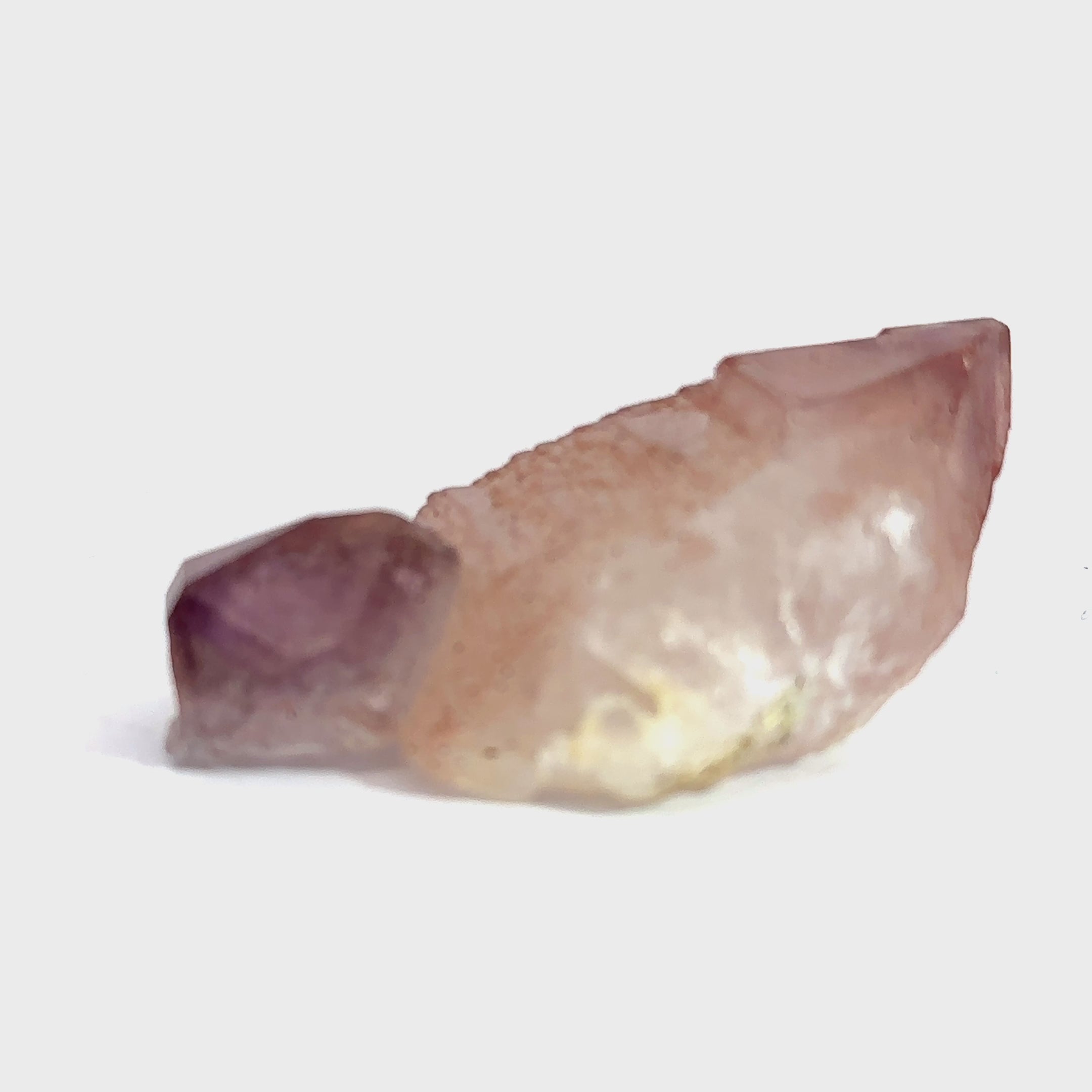 Amethyst Raw Gemstone Collector’s Piece #2 on white front overview video