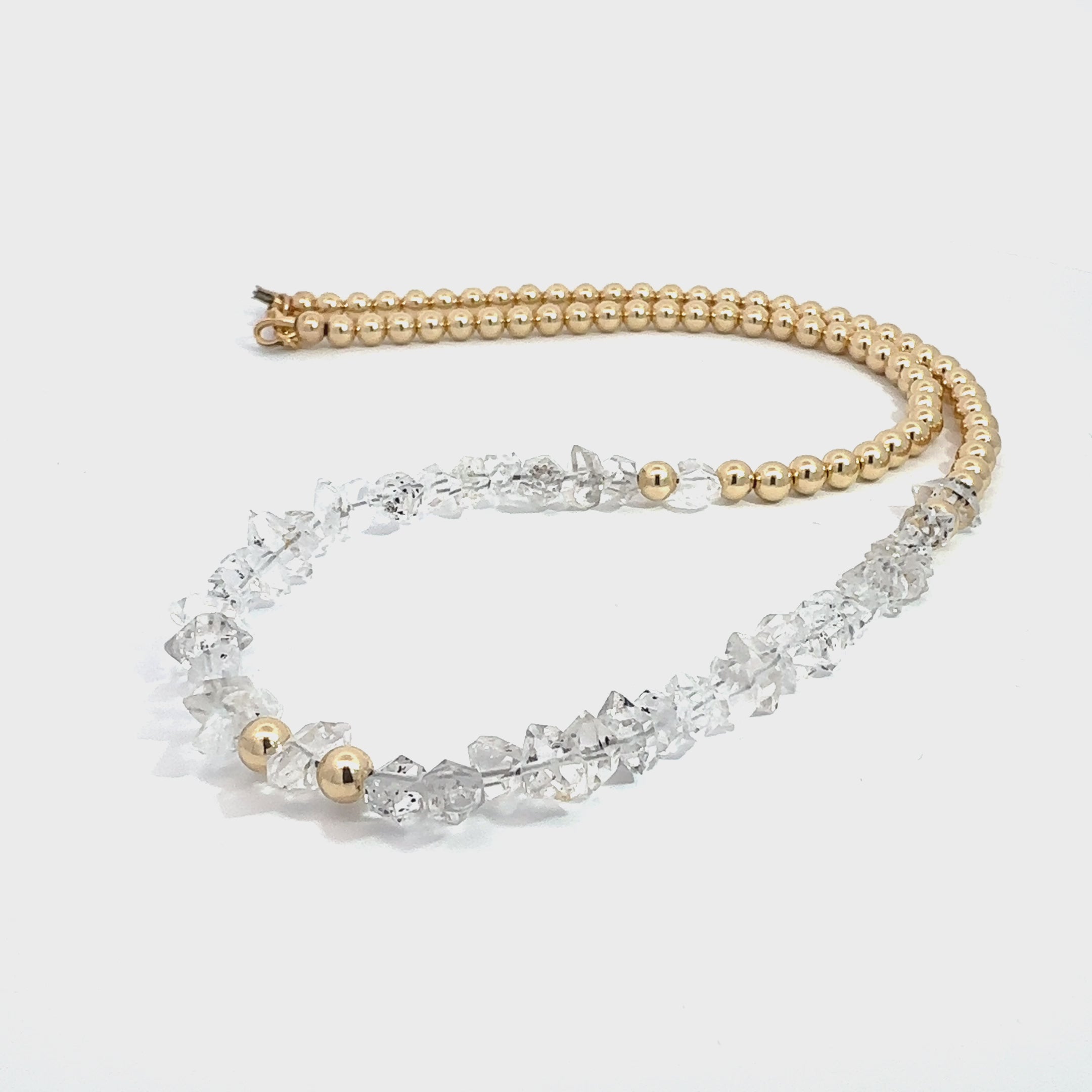 Herkimer Diamond Beaded Necklaces # A center overview Video  A