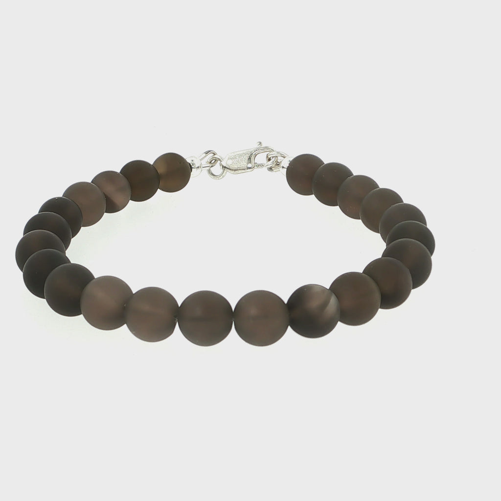 Smokey Quartz Gemstone Beaded Bracelet Collection
