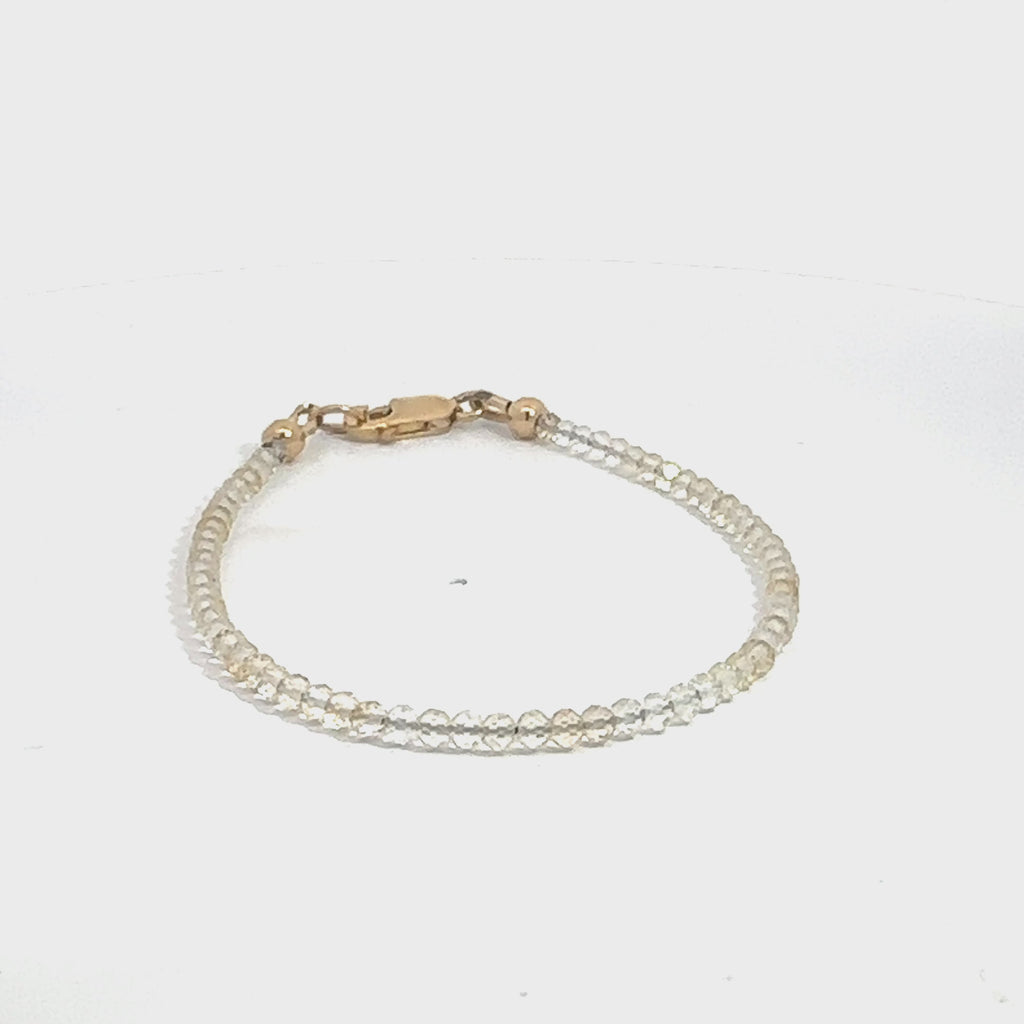 Citrine Gemstone Beaded Bracelet