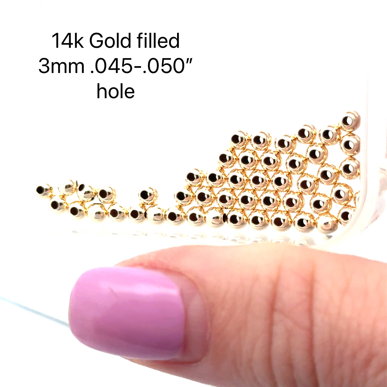 14k Gold Filled 4mm beads, jewelry supplies