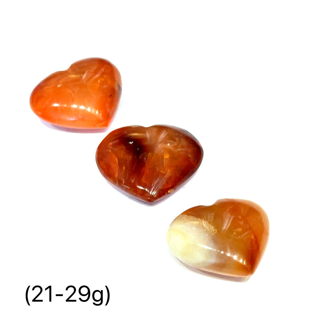Carnelian Gemstone Hearts