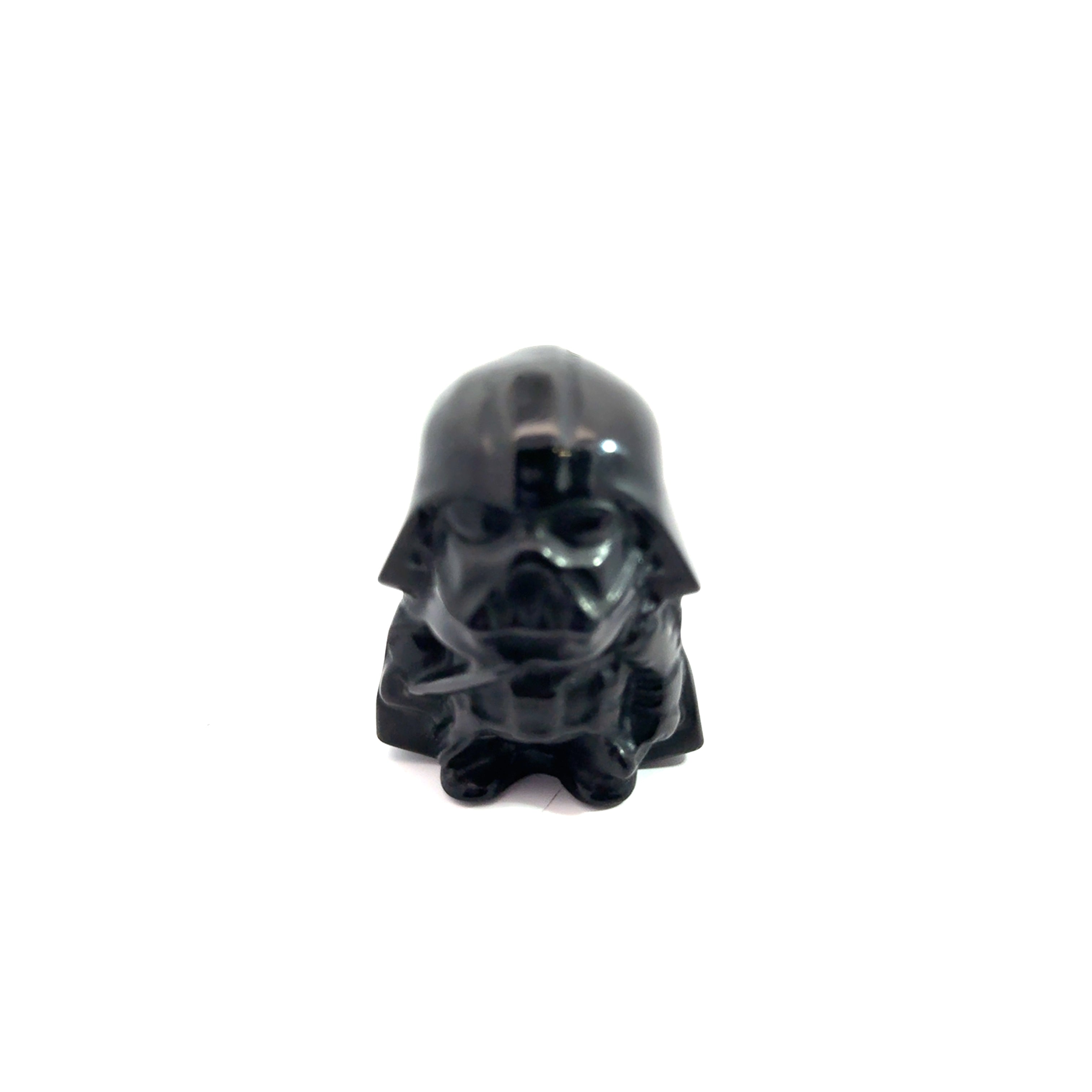 Gemstone Star Wars Figures, Black Obsidian & Green Aventurine