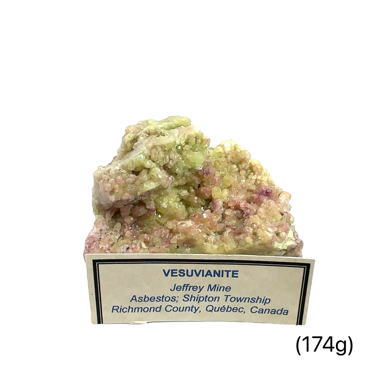 Vesuvianite Raw Gemstone (Jeffrey Mine, CA)