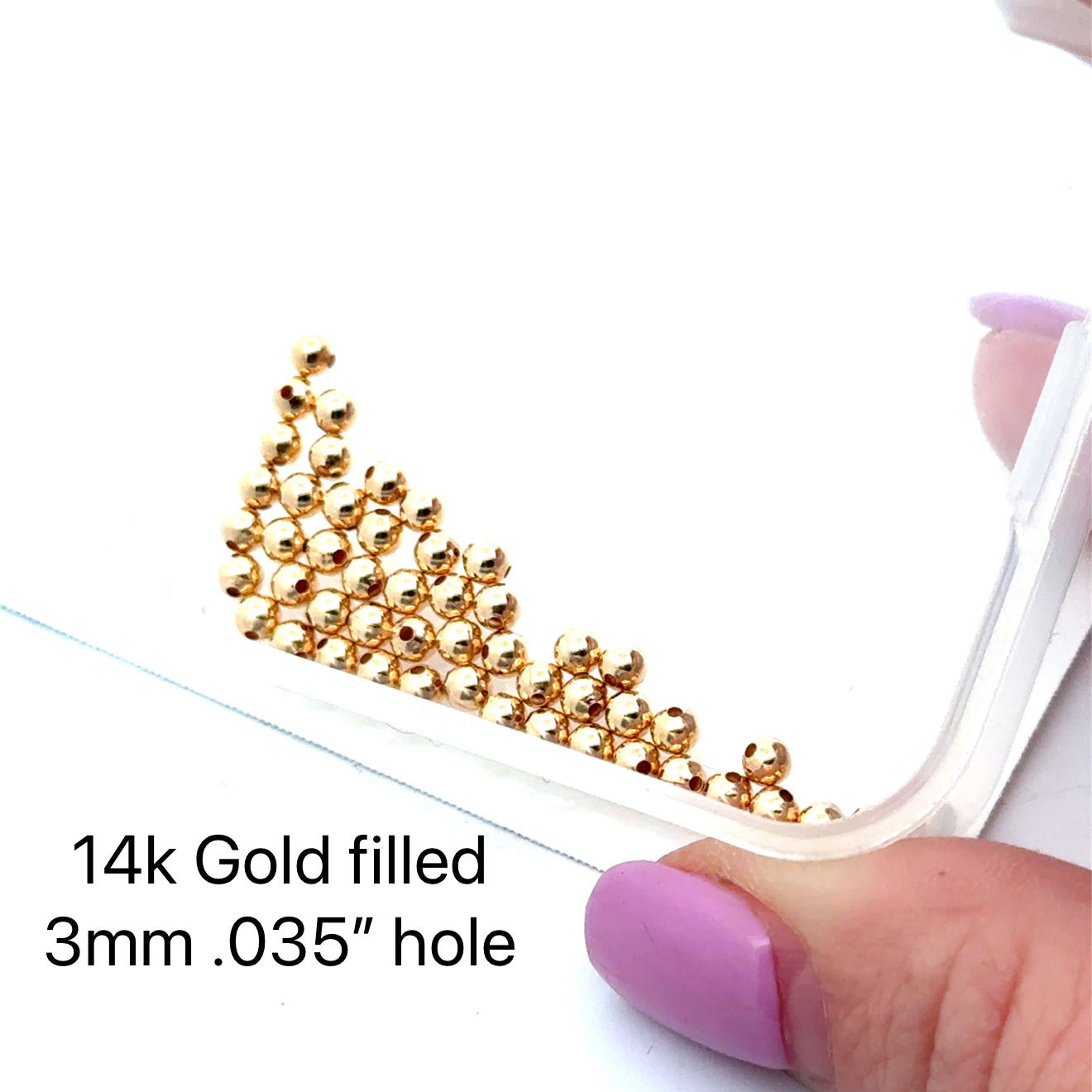 14k Gold Filled 4mm beads, jewelry supplies