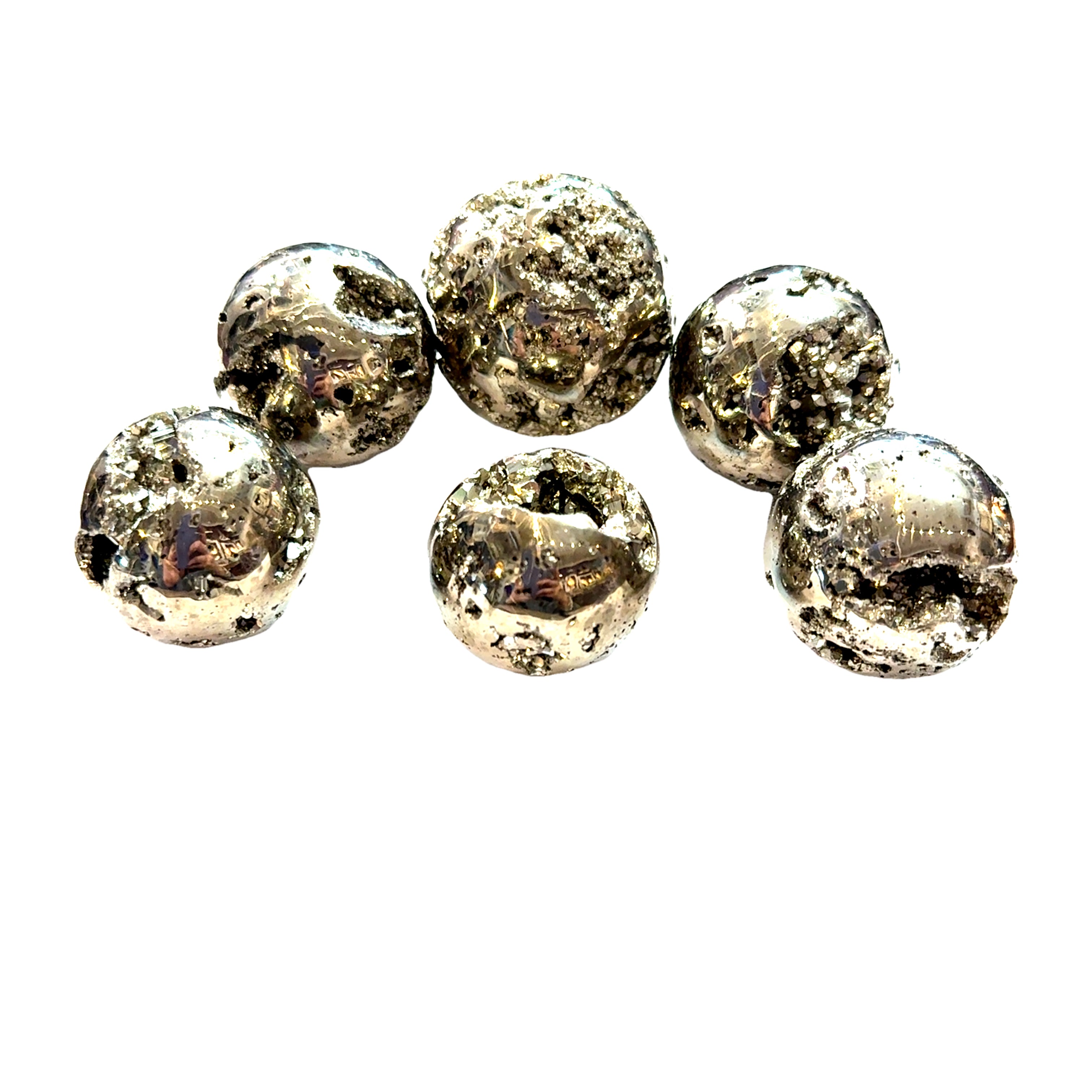 Pyrite gemstones Sphere