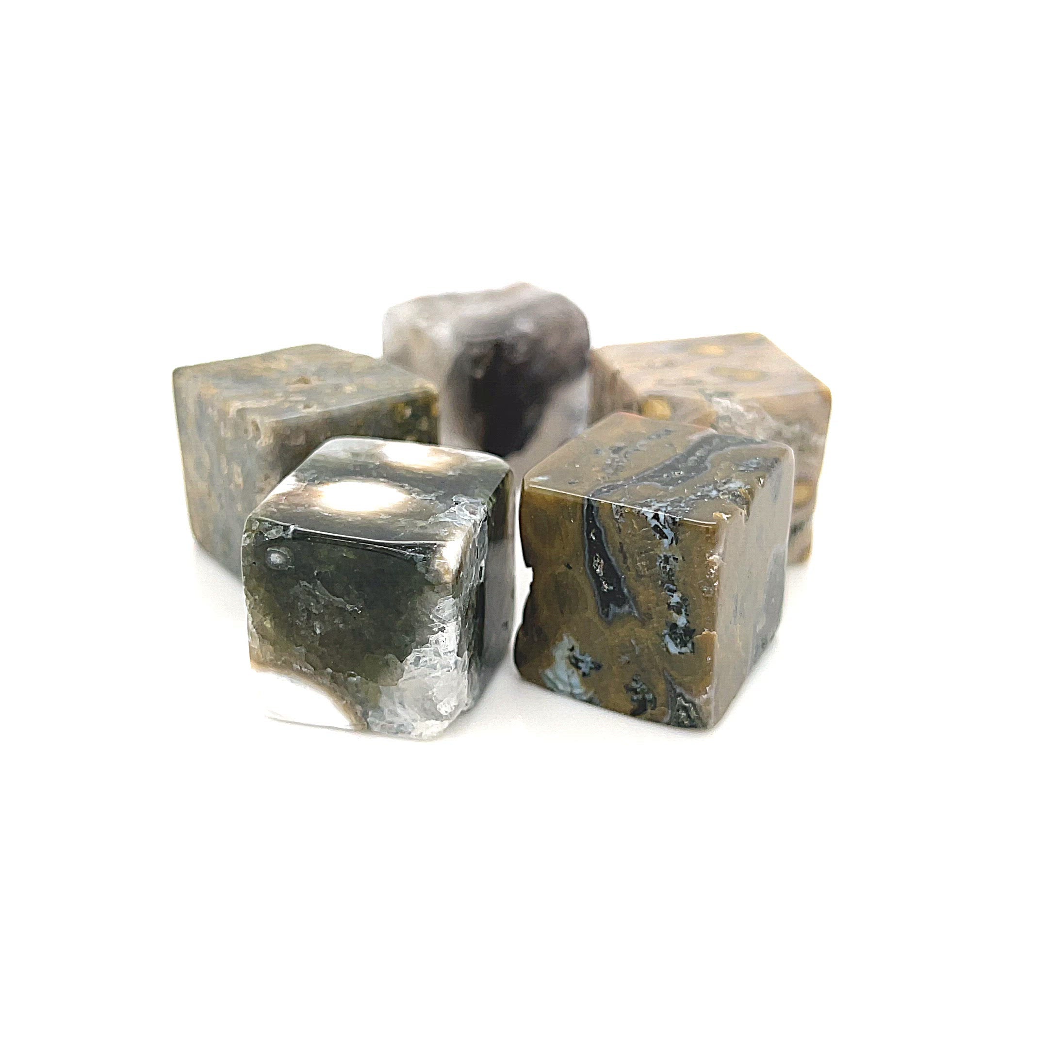 Ocean Jasper tumbled / cube gemstone