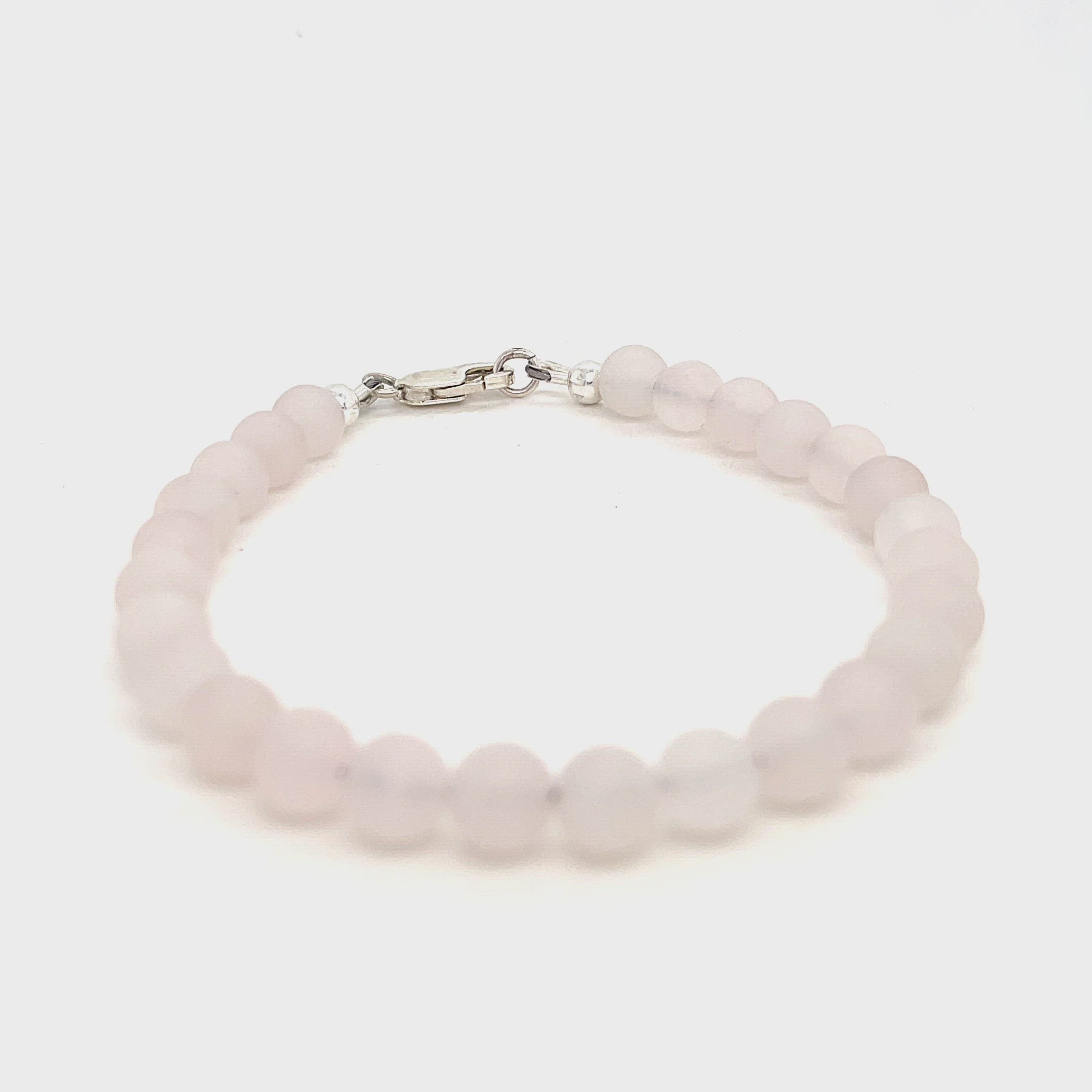 Rose Quartz Bracelet, Gemstone Bracelet, jewelry