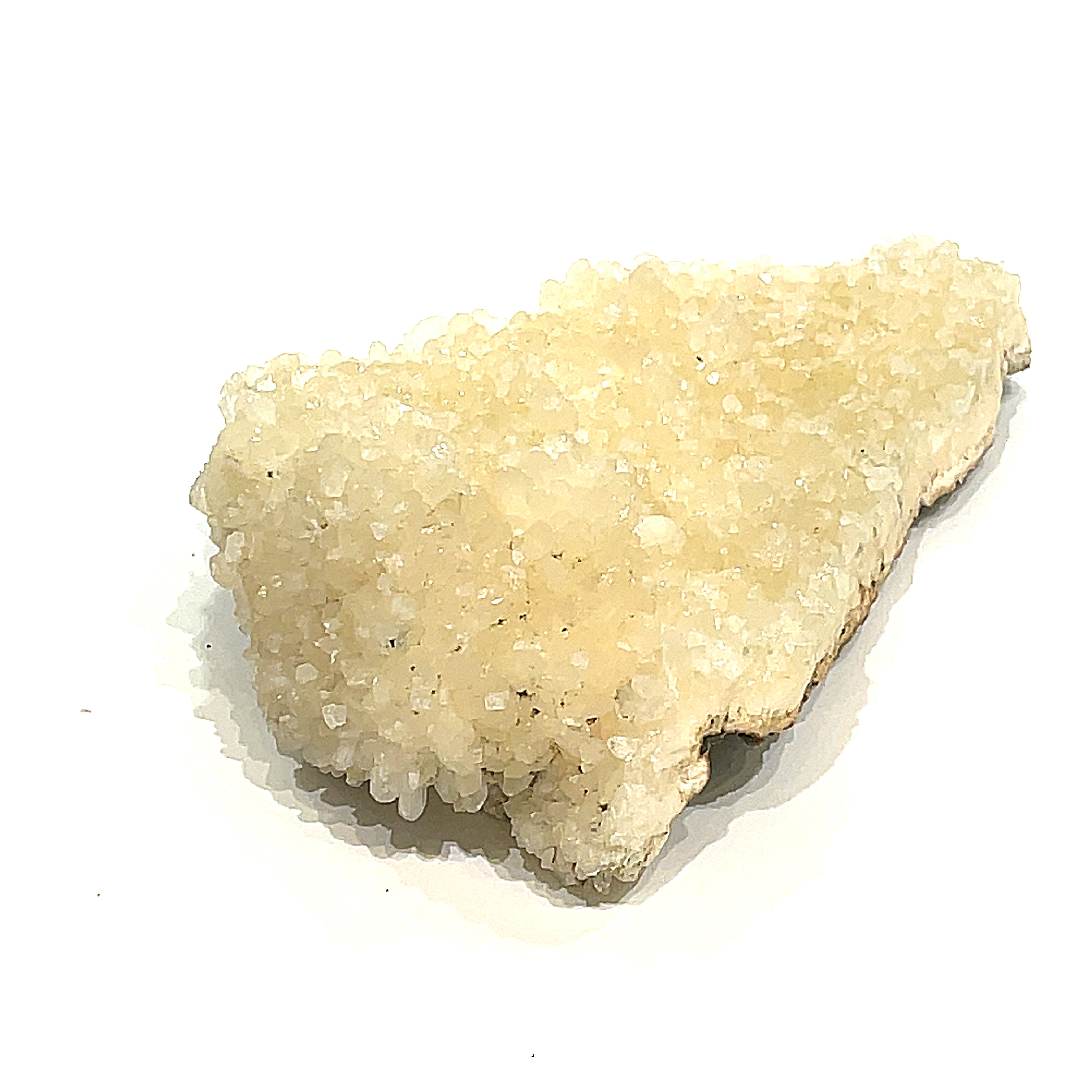 #16 Stilbite on a Black background, front view.