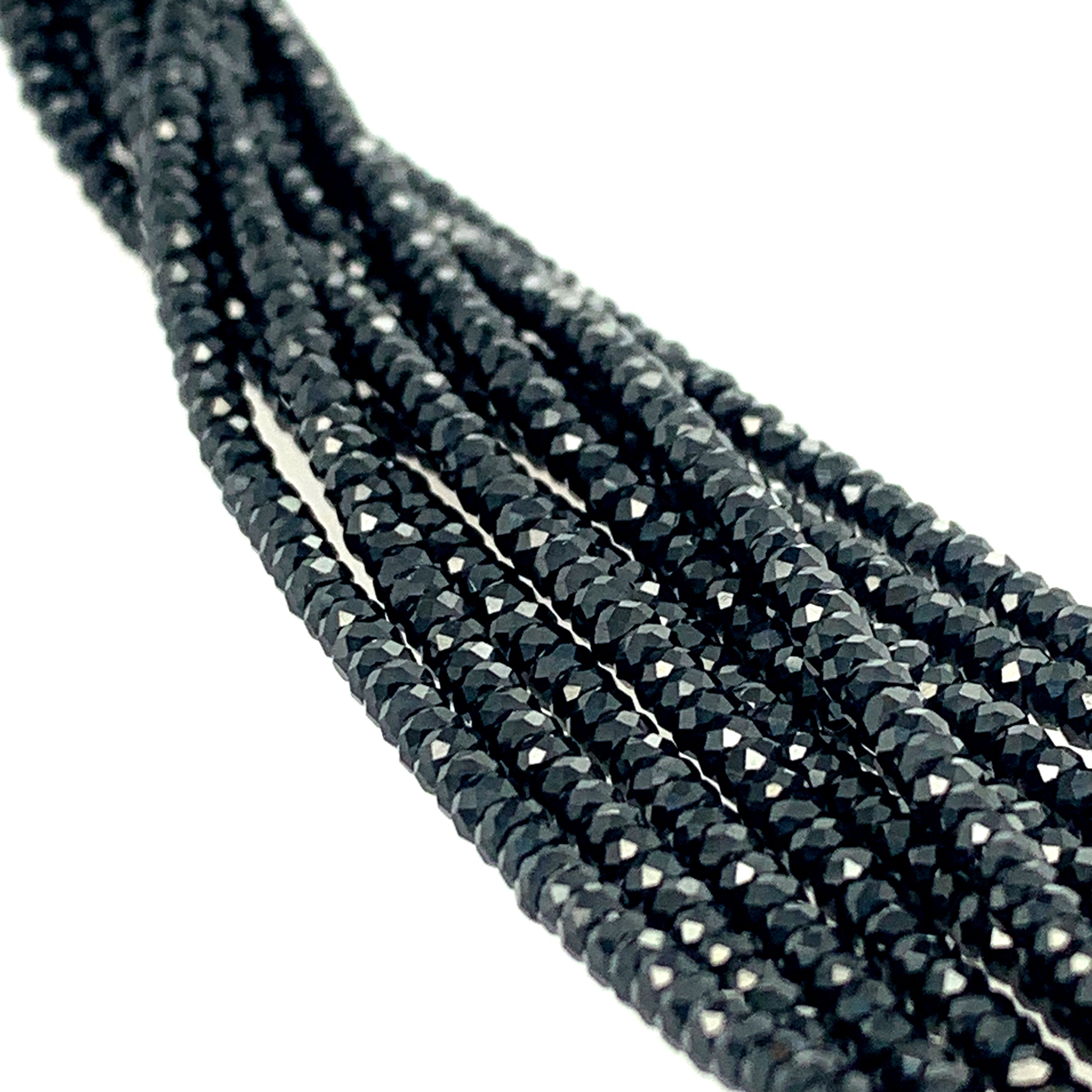 Black Spinel Gemstone Strand | Protection, Focus & Balance