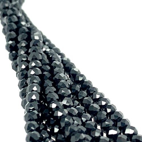Black Spinel Gemstone Strand | Protection, Focus & Balance