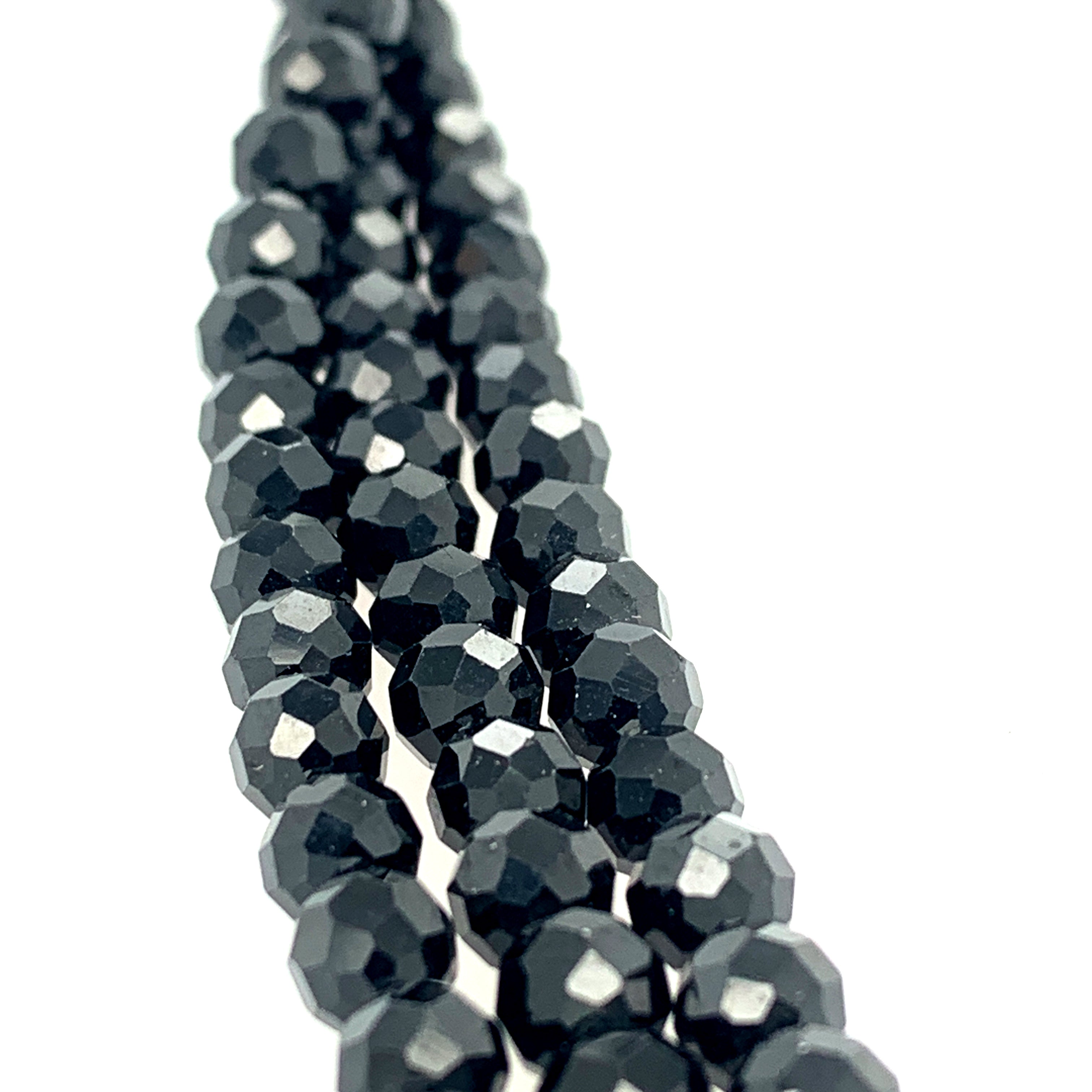 Black Spinel Gemstone Strand | Protection, Focus & Balance