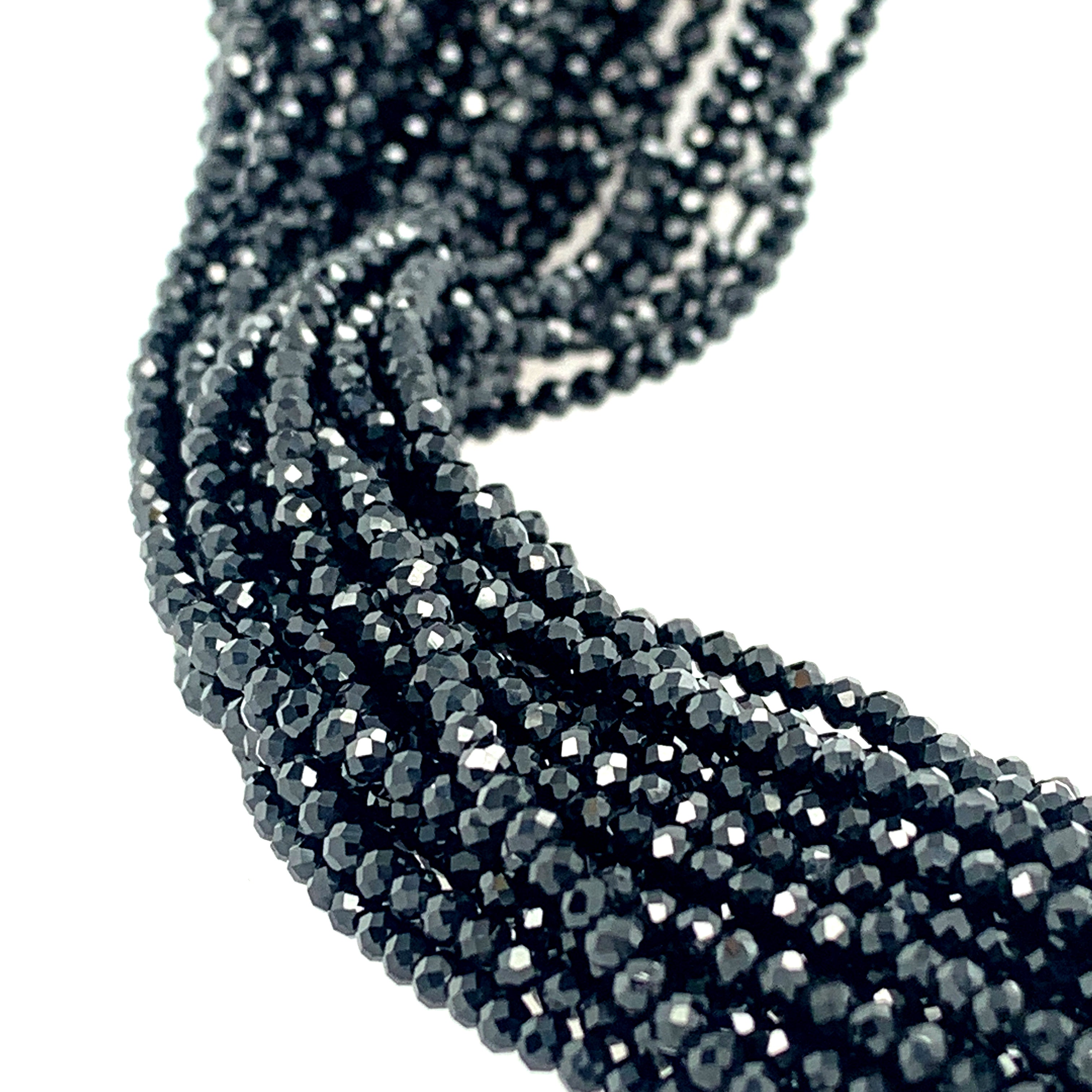 Black Spinel Gemstone Strand | Protection, Focus & Balance